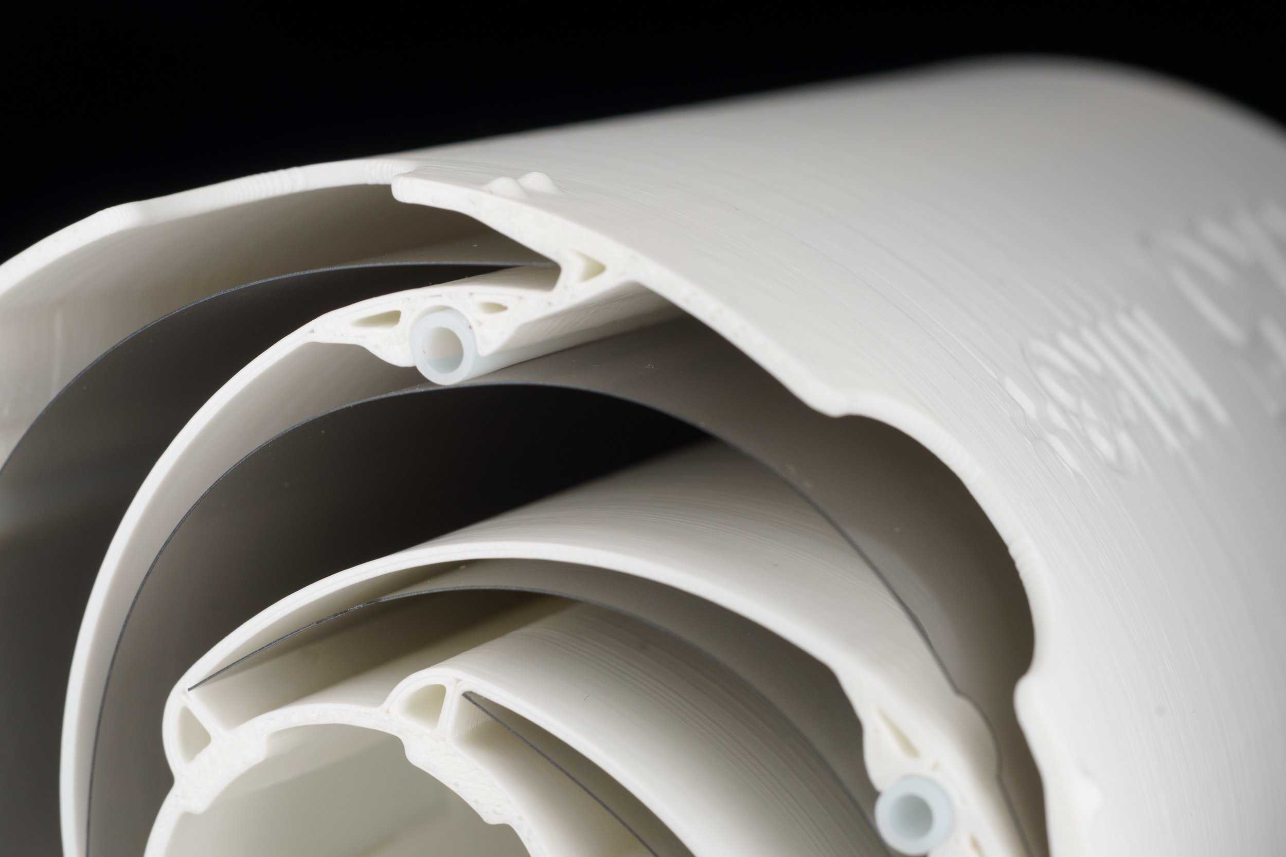 Close up of the ptfe contact tube