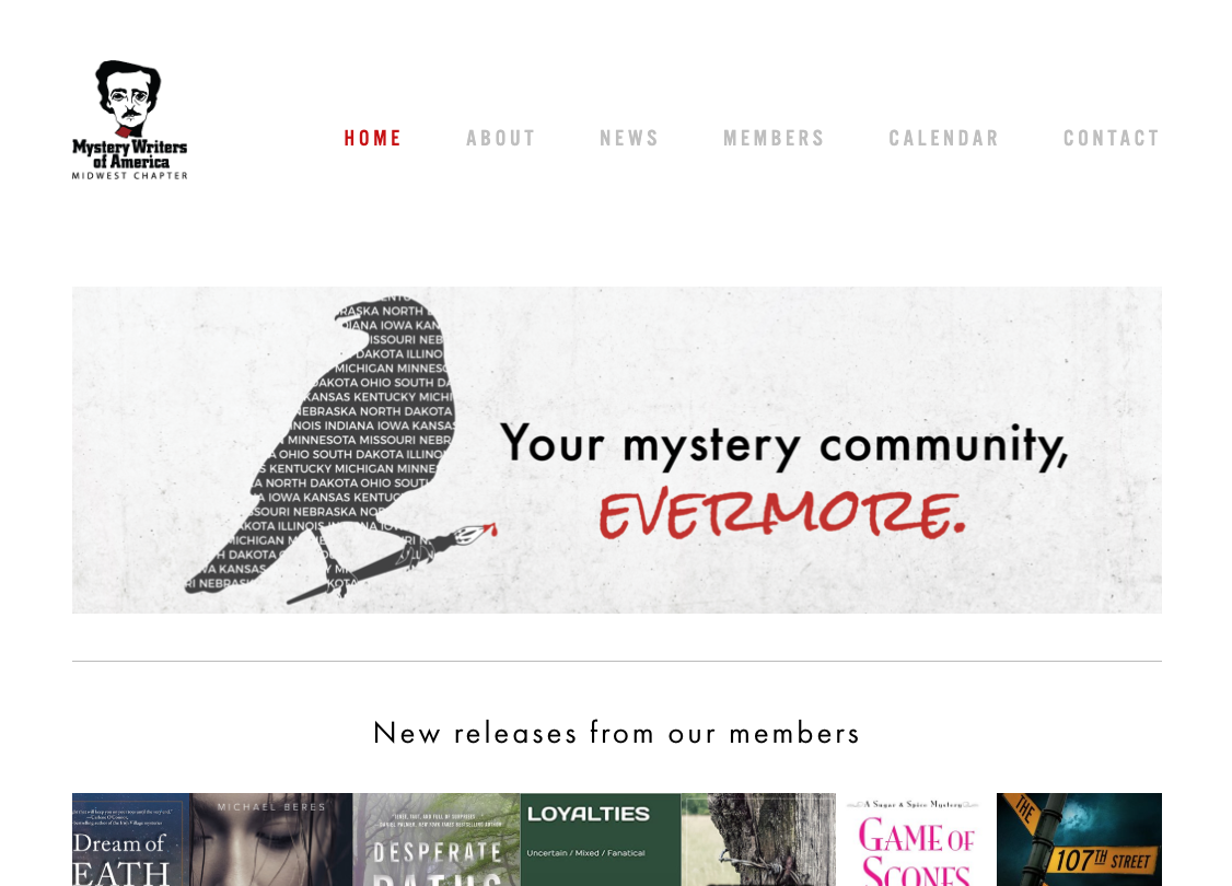 Website for a regional organization with hundred of members. Squarespace site design includes a members-only area and a forum.