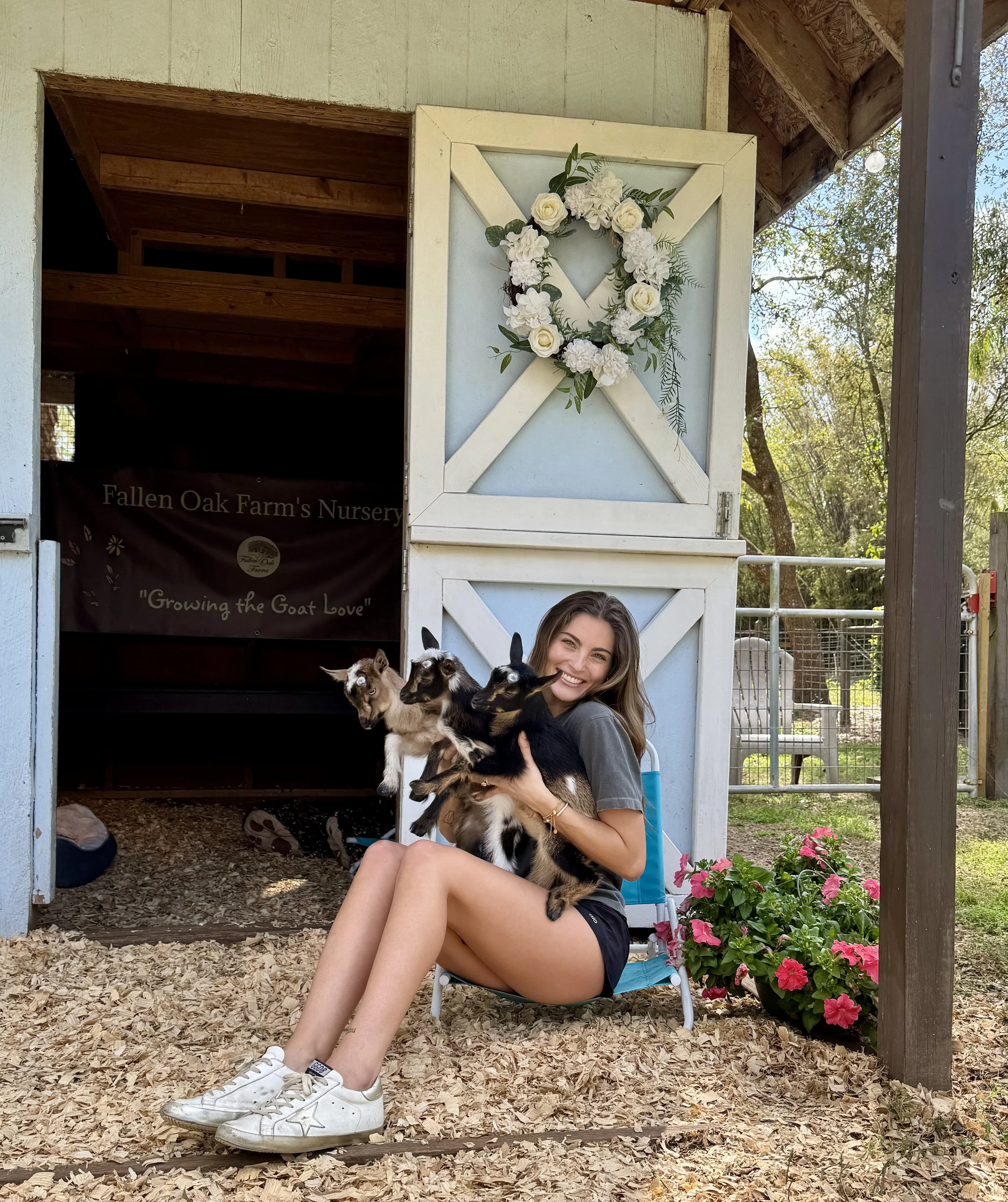  NASCAR driver welcomes Therapy Goats
