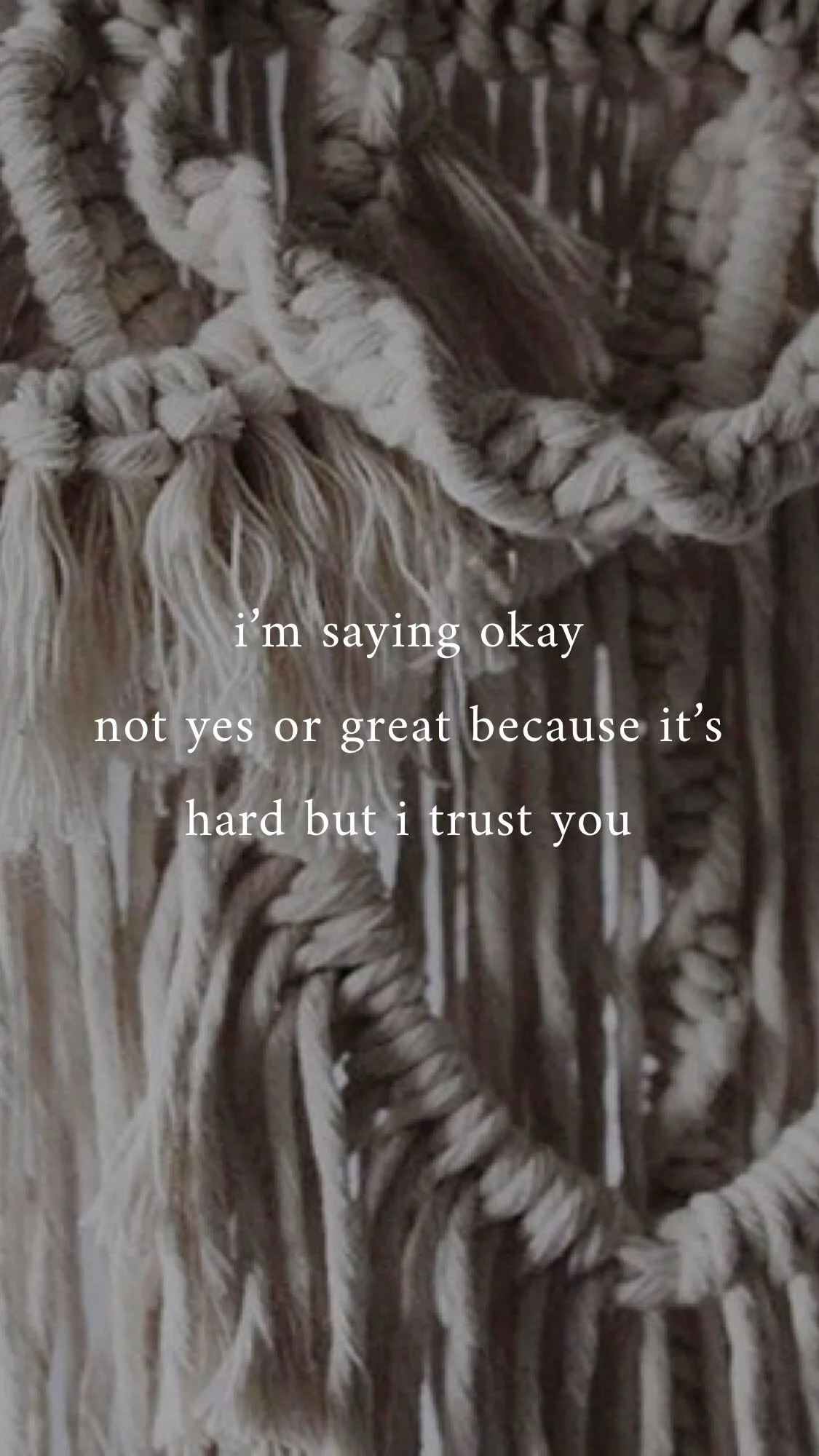 Surrender/Trust