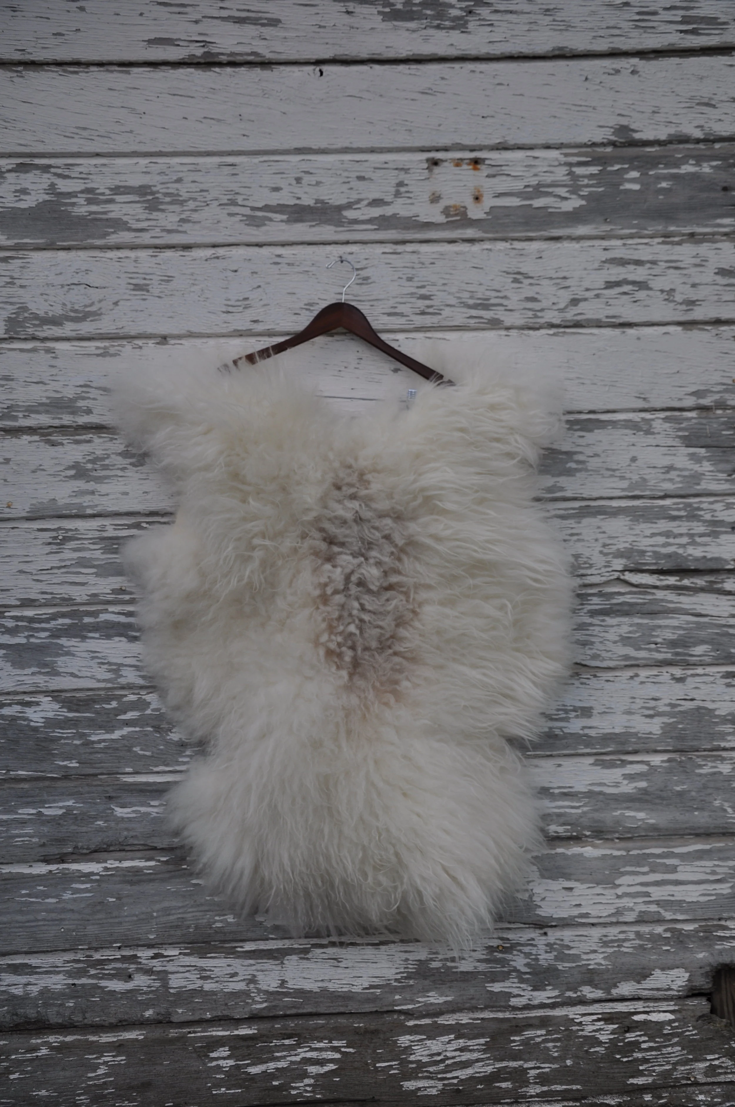White Icelandic Sheep Skin
