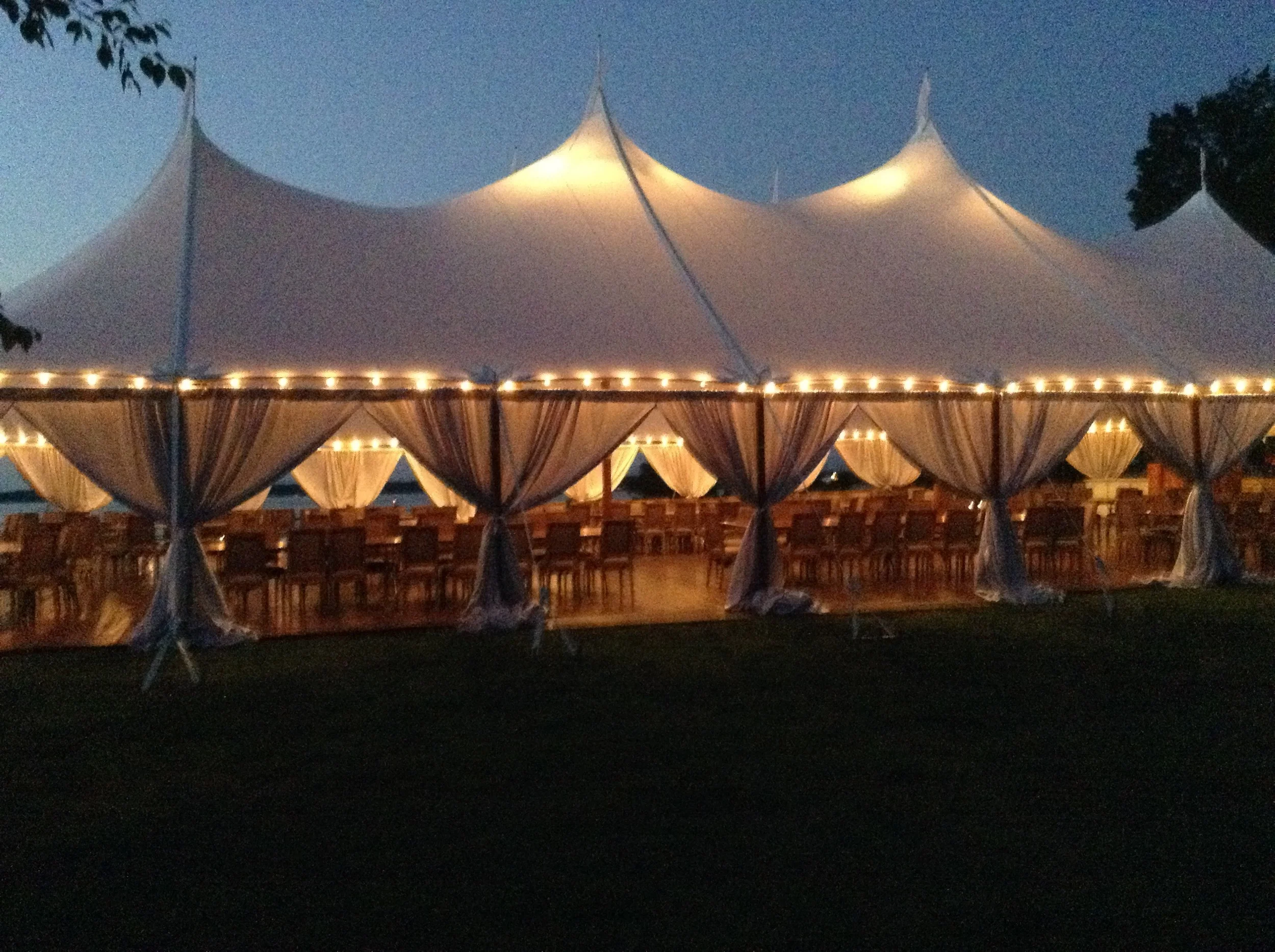 Sailcloth tent 59' x 99'