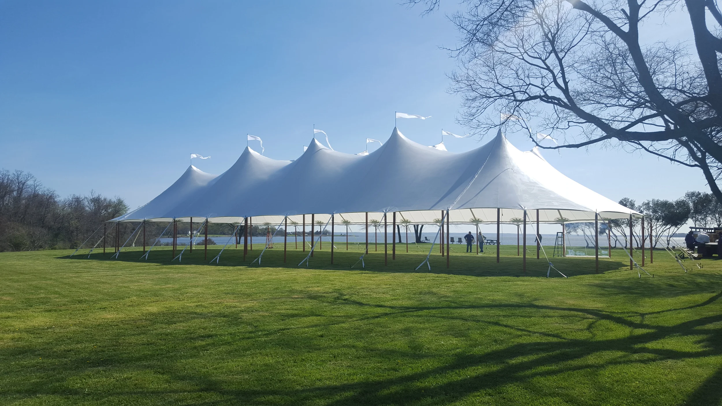 Sailcloth tent 59' x 120'