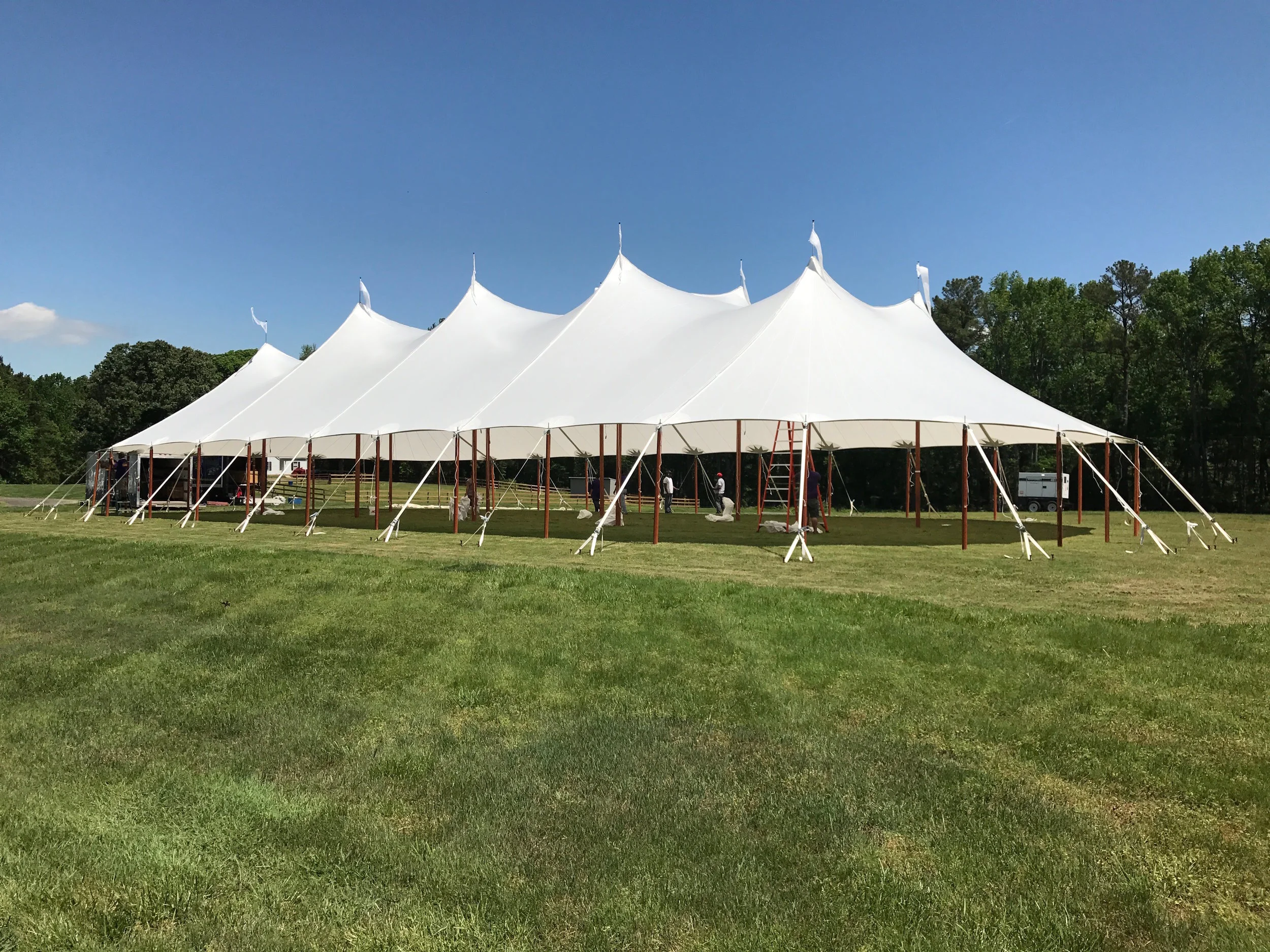 Sailcloth tent 59' x 99'