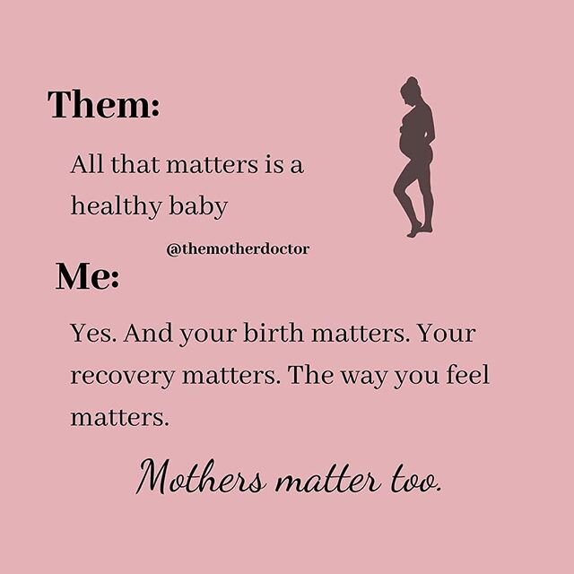 👏🏻👏🏻👏🏻👏🏻👏🏻👏🏻👏🏻 Reposted from @themotherdoctor

At the end of the day, mothers and their babies matter. How you give birth &amp; how you feel about it matters. How you recover, how you feed your baby and how you are supported matter.

Be