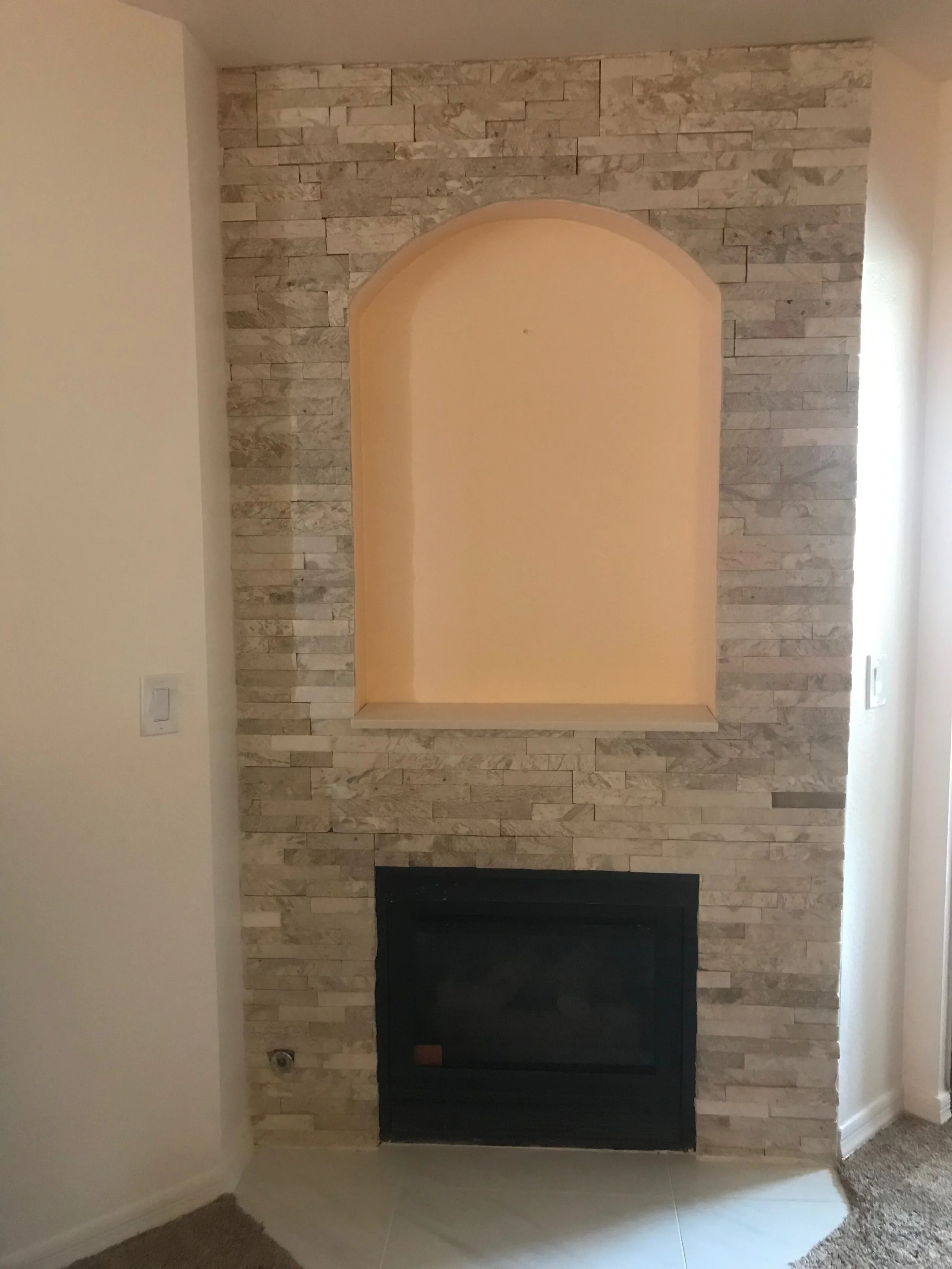 New Facade to fireplace