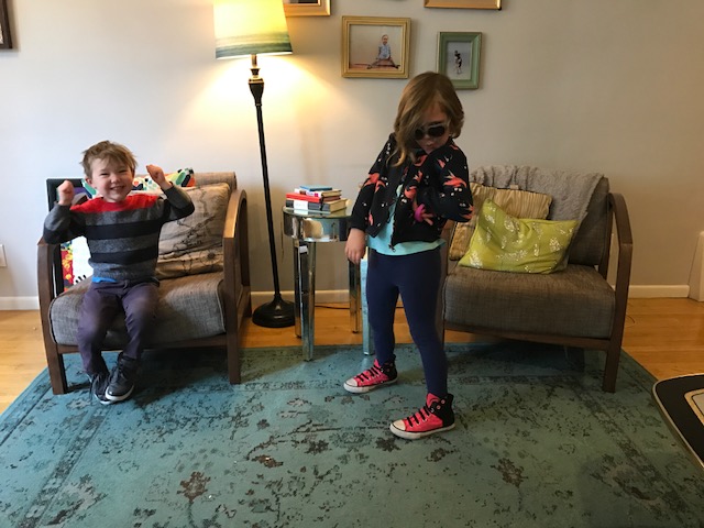 Fully clothed and getting along. 