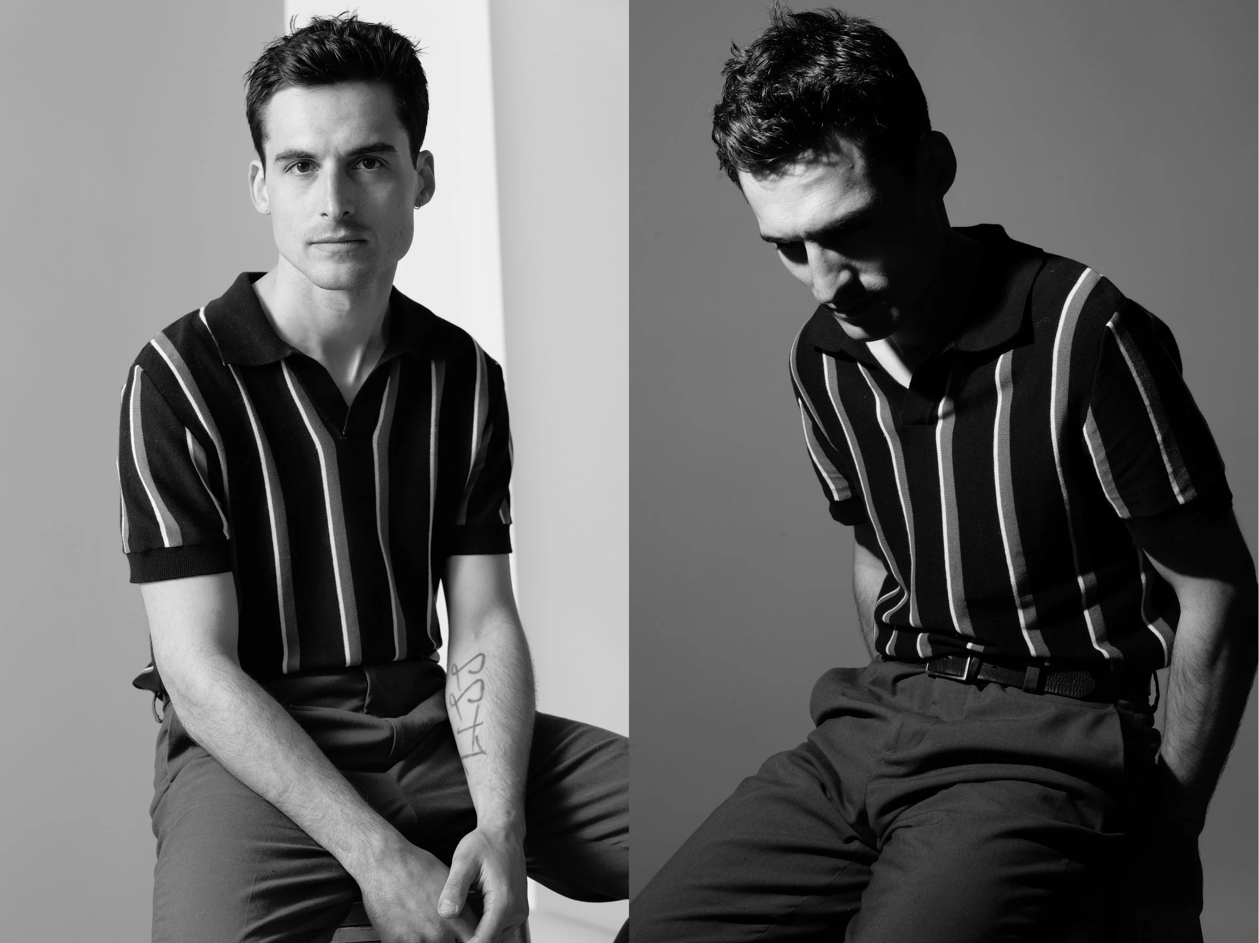 Editorial style headshot. Black and white headshots. Best acting headshots in Los Angeles, Kenneth Dolin Photography specializes in theatrical headshots for the top talent agencies in Los Angeles and the best acting teachers in Los Angeles. Voted top