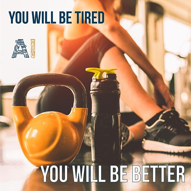 Work HARD. Feel TIRED. Be Better.⁣
⁣
#bebetter #workhard #feeltired #sickandtiredofbeingsickandtired #will-to-win #cantstop #wontstop #weights #heart #win #focus #nevergivingup #newlevel #goinghard #imgoingin #goals #winning #better #fitness #gym #ti