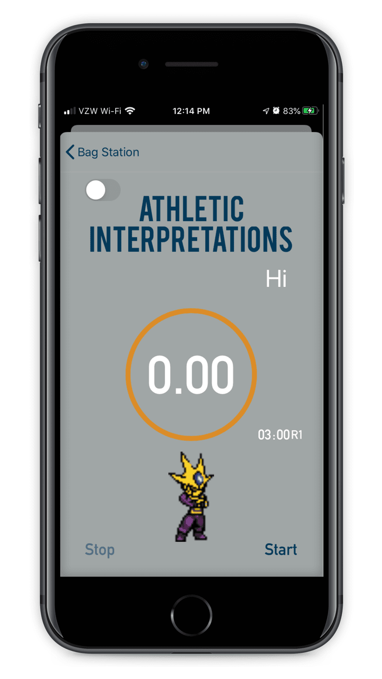 Live punch tracking screen