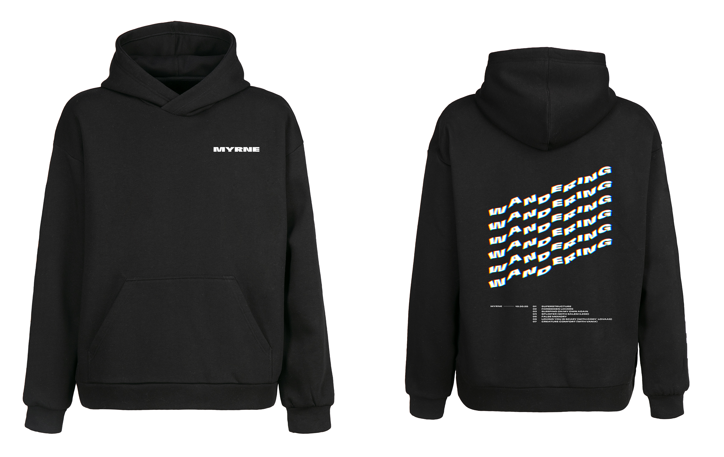 WANDERING TEXT HOODIE