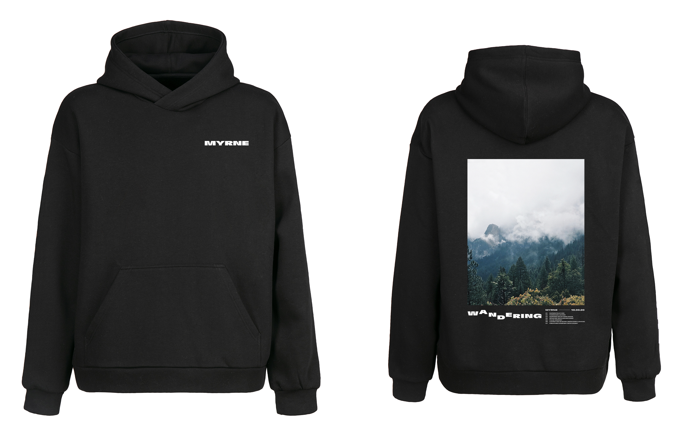 WANDERING PRINT HOODIE