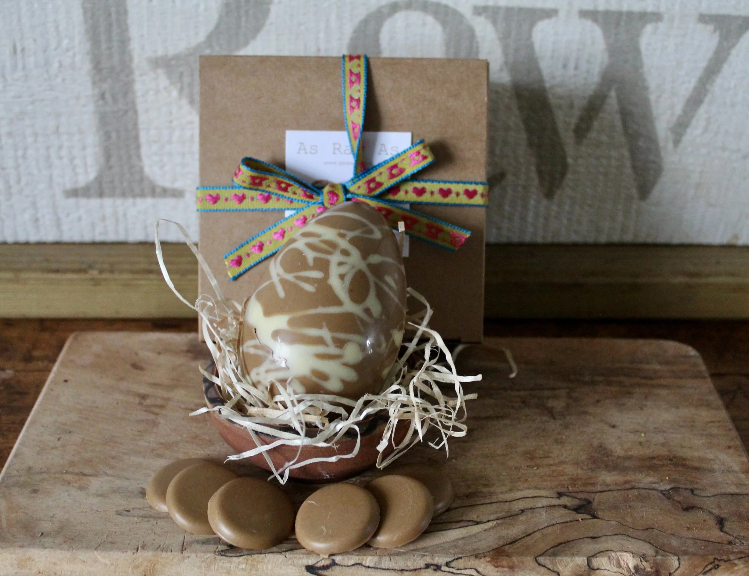 Caramac Easter Egg- with a sprinkling of sea salt -Vegan Friendly