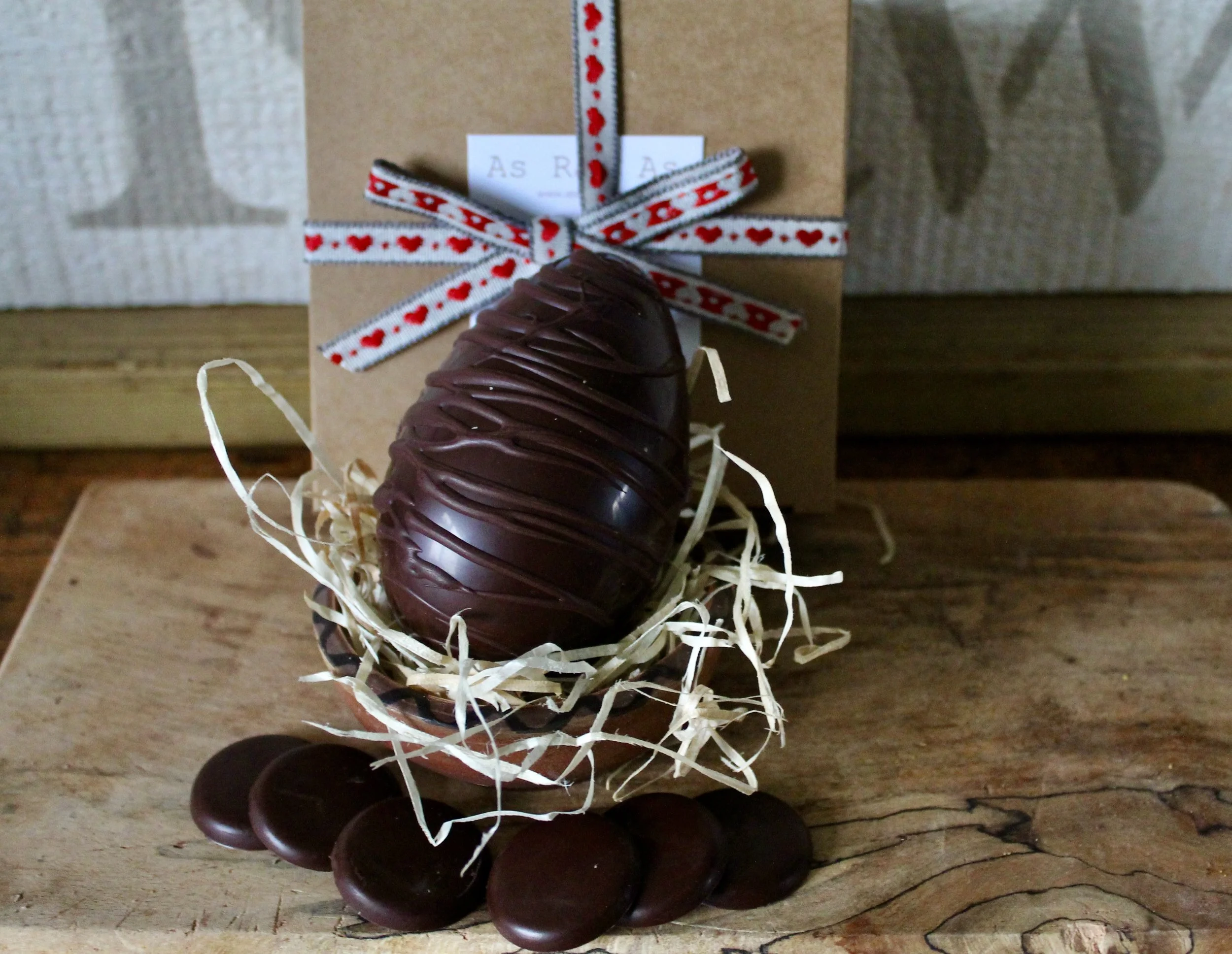 Plain Dark Easter Egg - Vegan Friendly 78%  dark