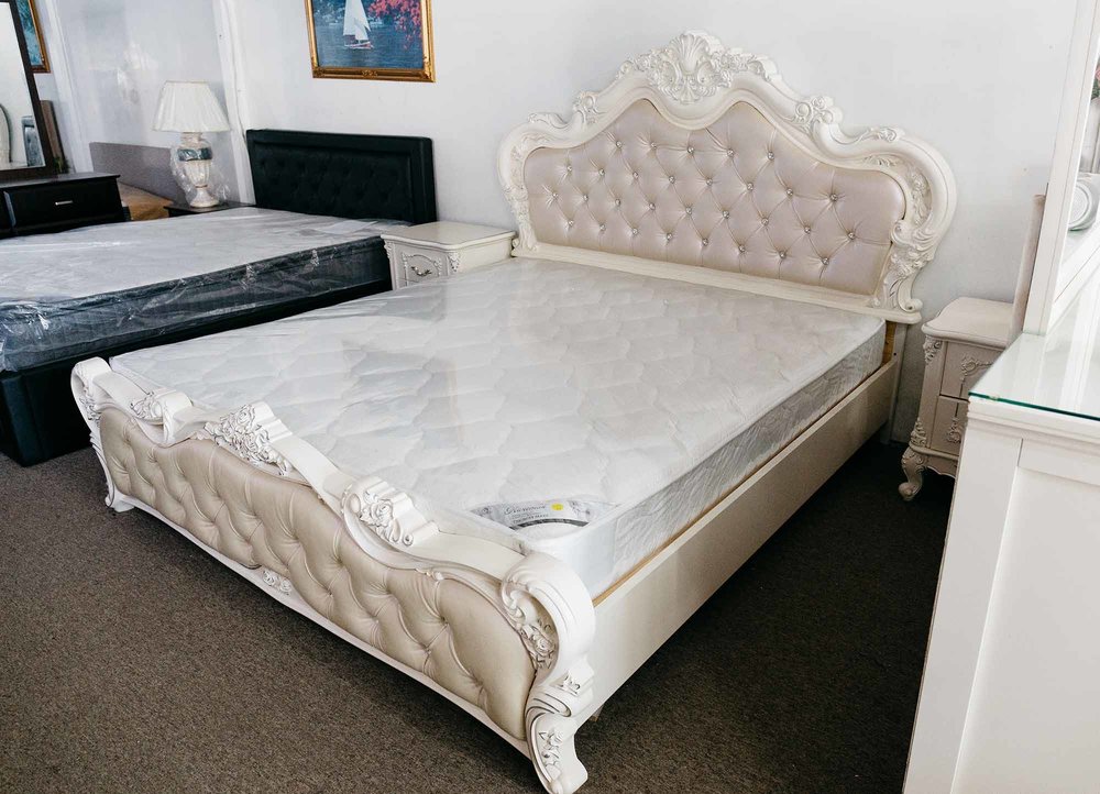 Gas Lift Storage Queen King, European Style Bed Frame