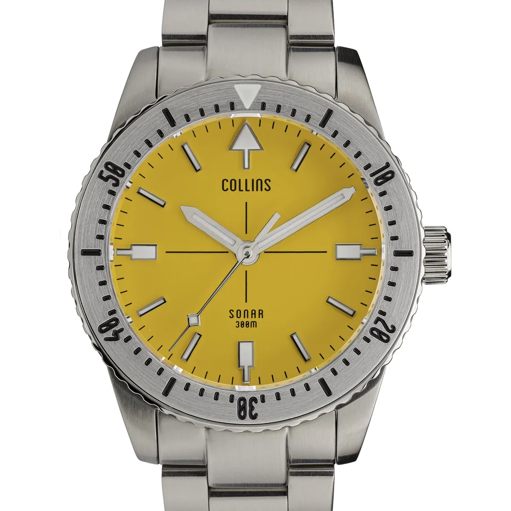 yellow dive watch