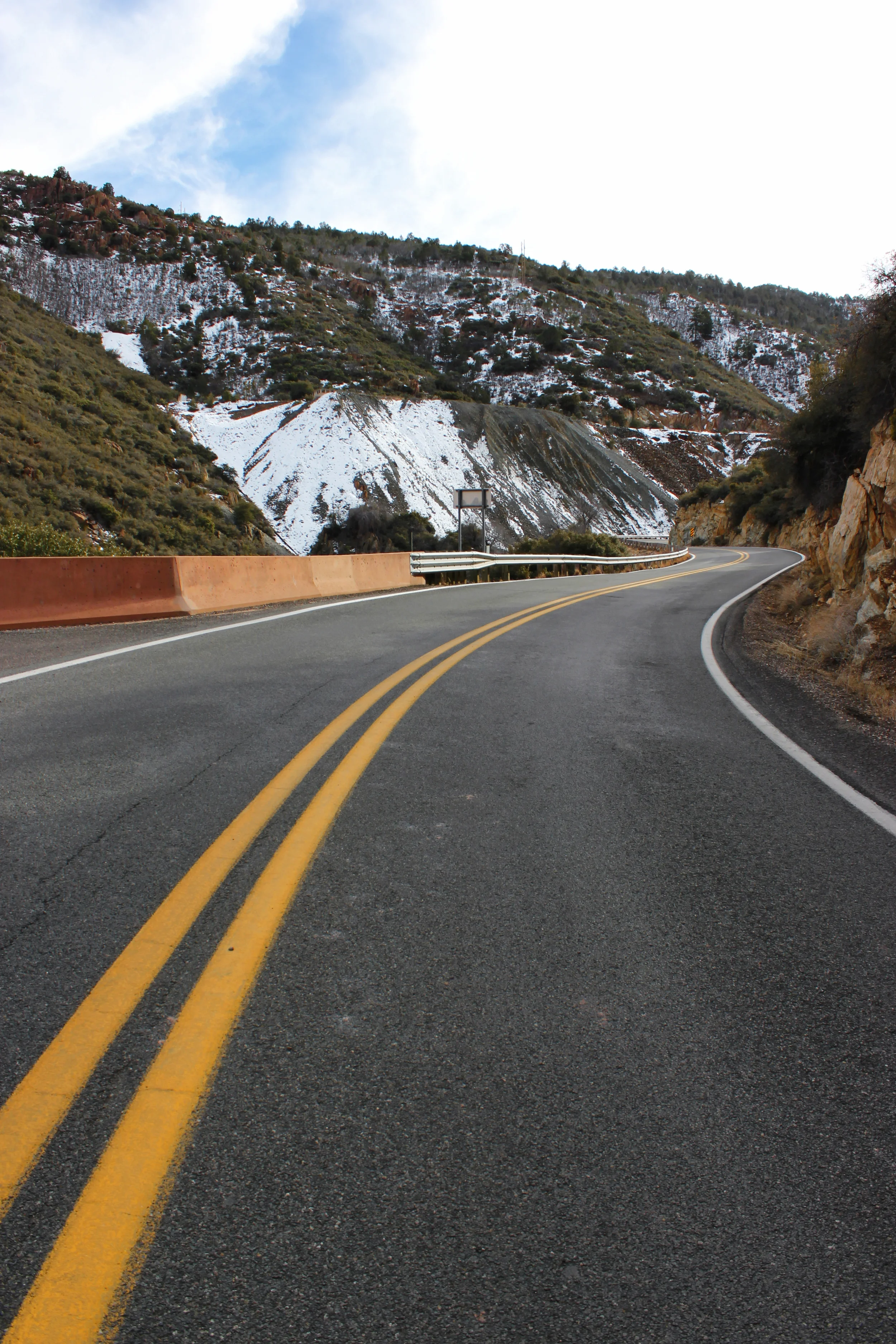 On a road somewhere near Jerome, Arizona. January 18, 2016