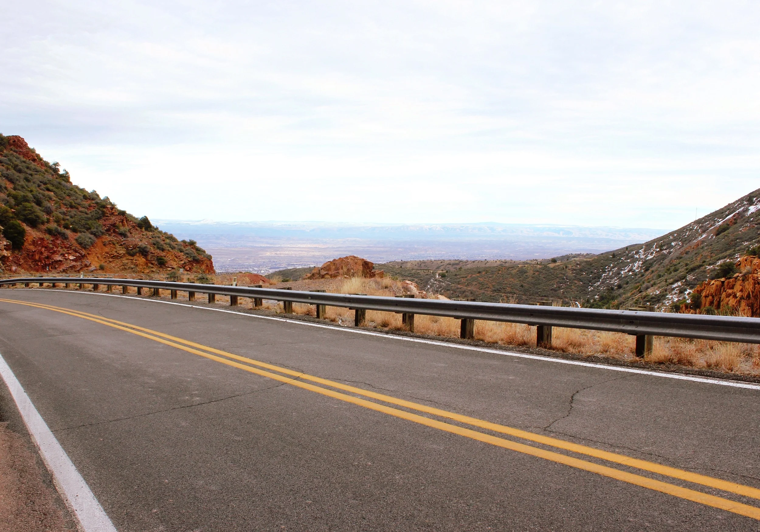 On a road somewhere near Jerome, Arizona. January 18, 2016, 4:30 PM