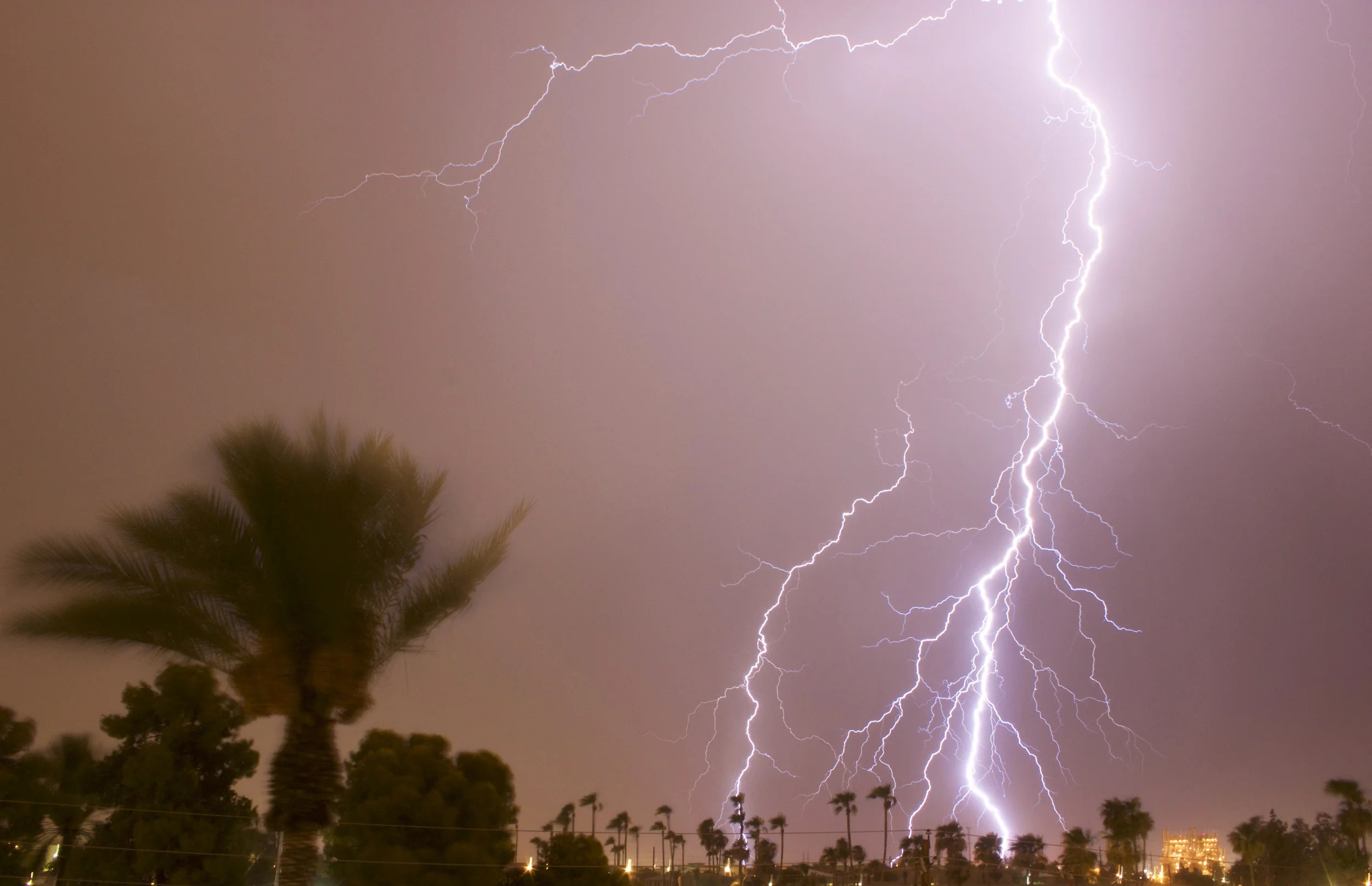 Monsoon thunderstorm in Tempe, Arizona. July 2016