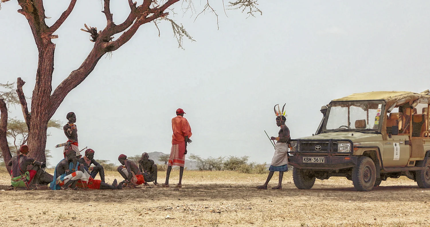 Samburu Tribesmen planning a tour day