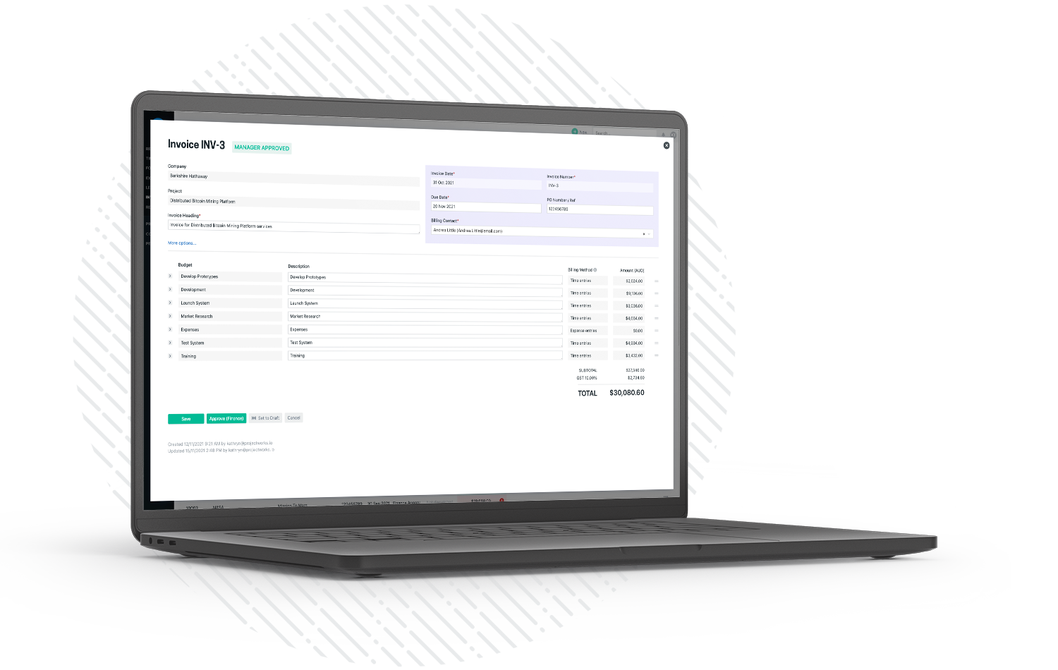 Projectworks & Xero integration Job Management, Project Tracking
