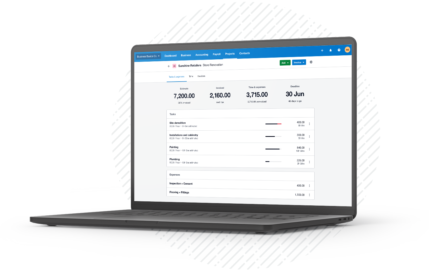 Xero Project Tracking Software – DQLHV
