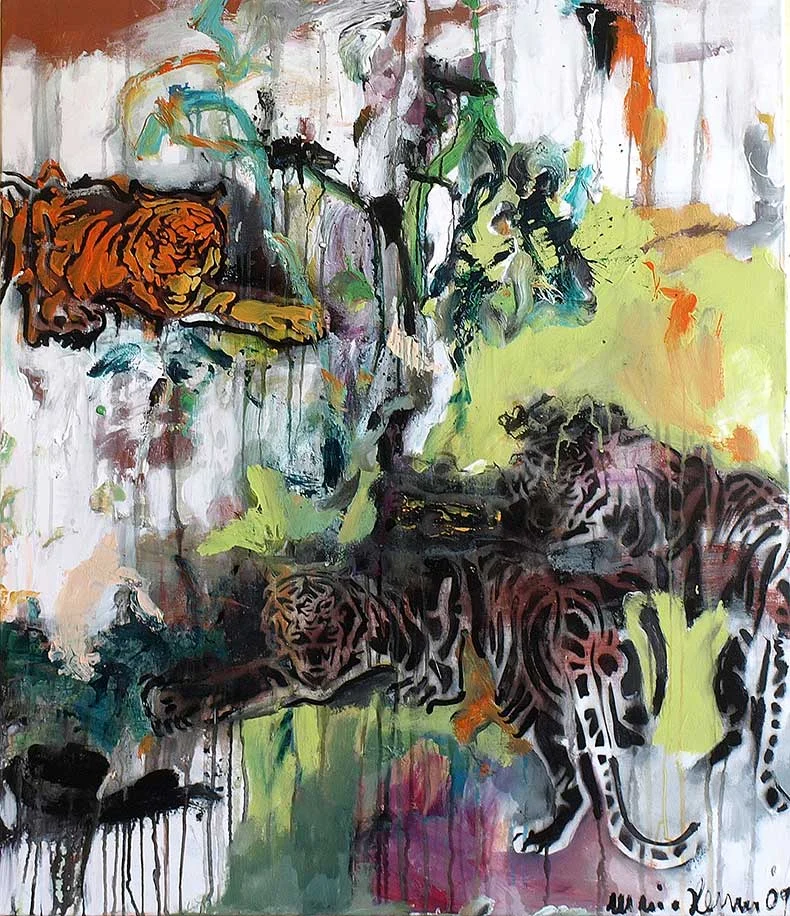 Tiger_ 2009_90x105cm_Oel auf Leinwand