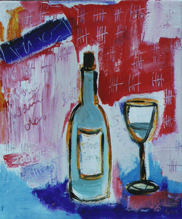 Vino_1998_100x80cm_Acryl auf Leinwand