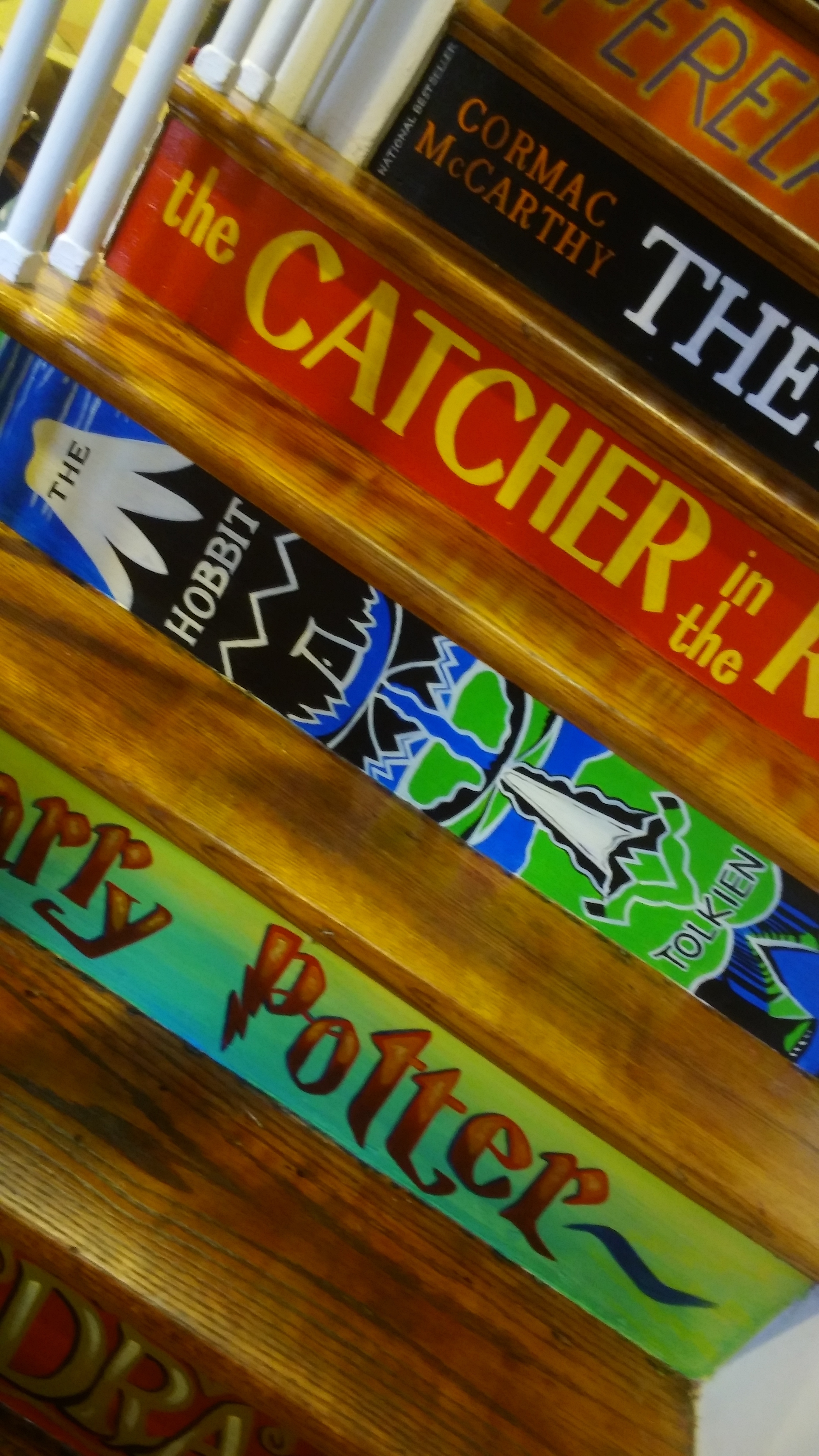 Detail of a StairBookCase Mural