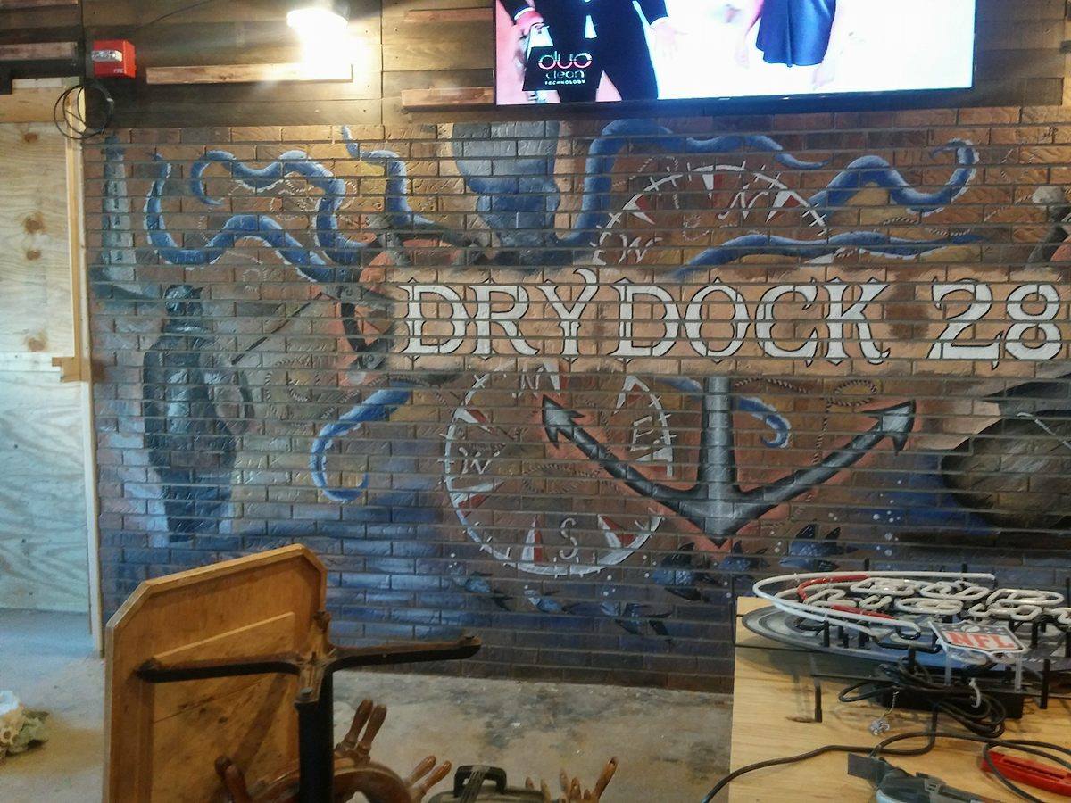 Another View of Mural at Dry Dock 28