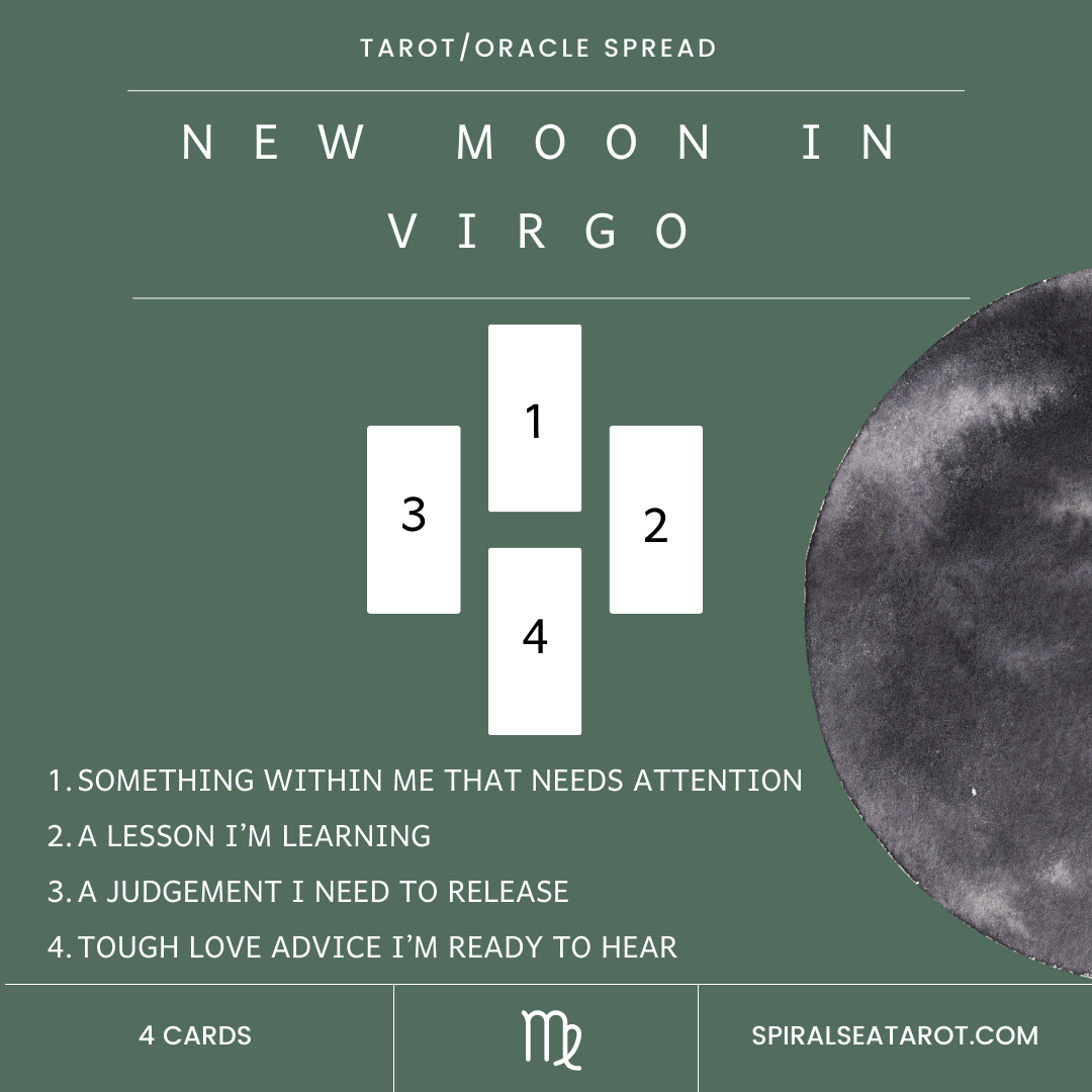 New Moon in virgo tarot spread