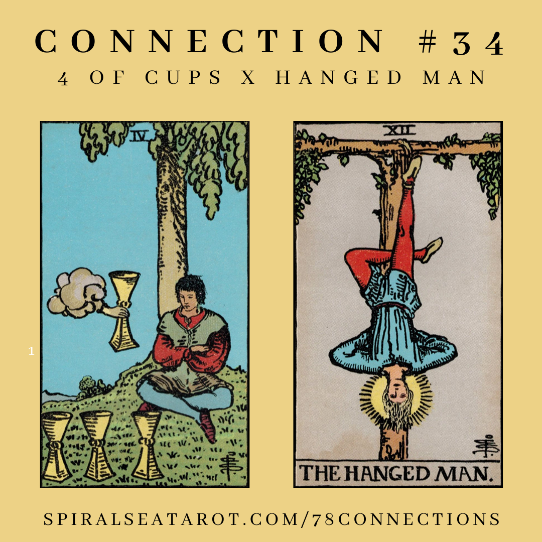 4 of Cups &amp; The Hanged Man