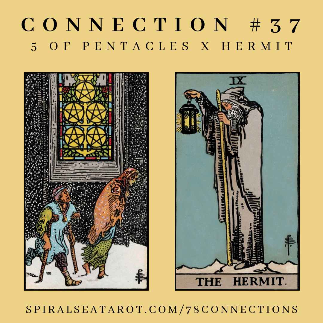 5 of Pentacles &amp; The Hermit
