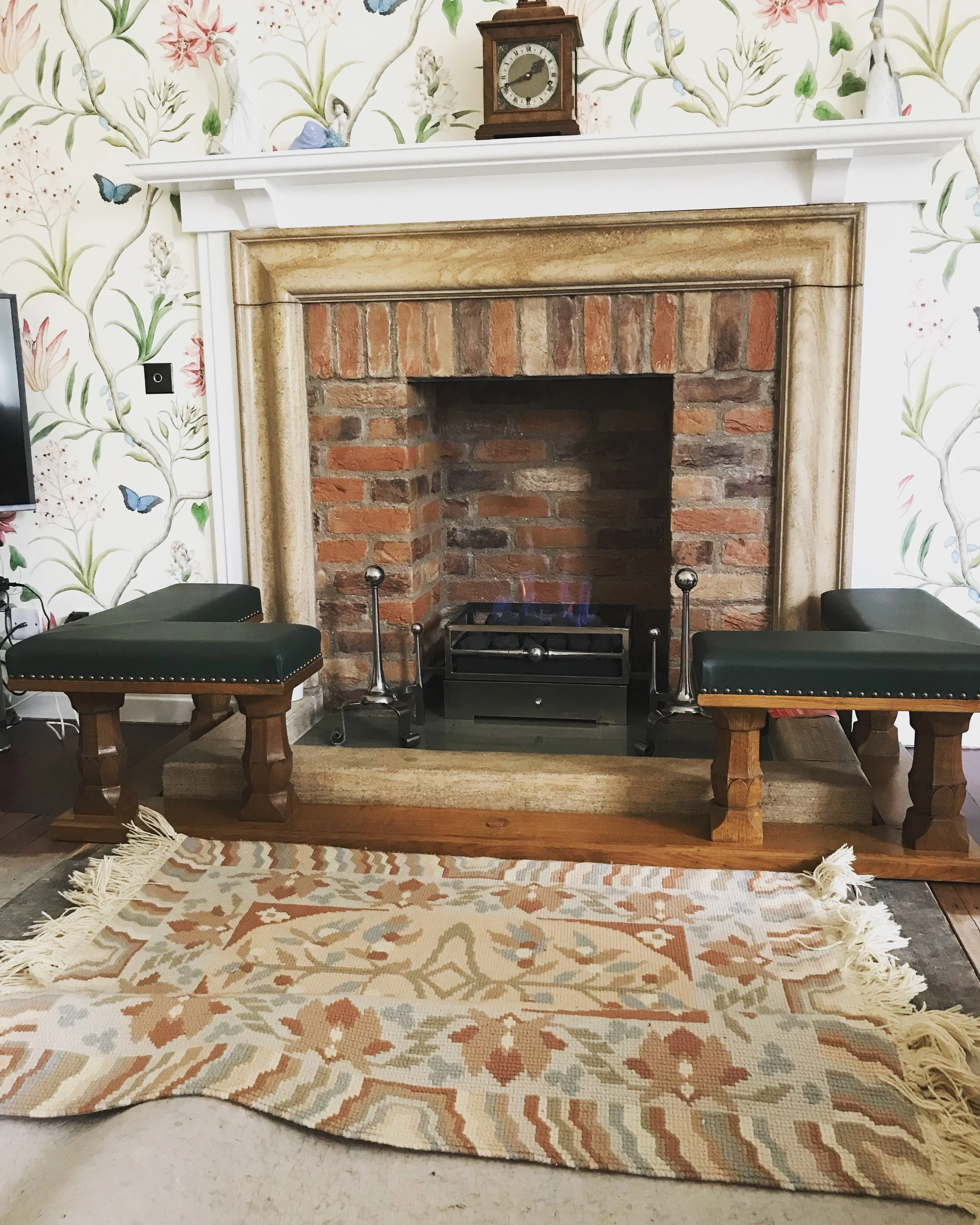 oak and leather fender 