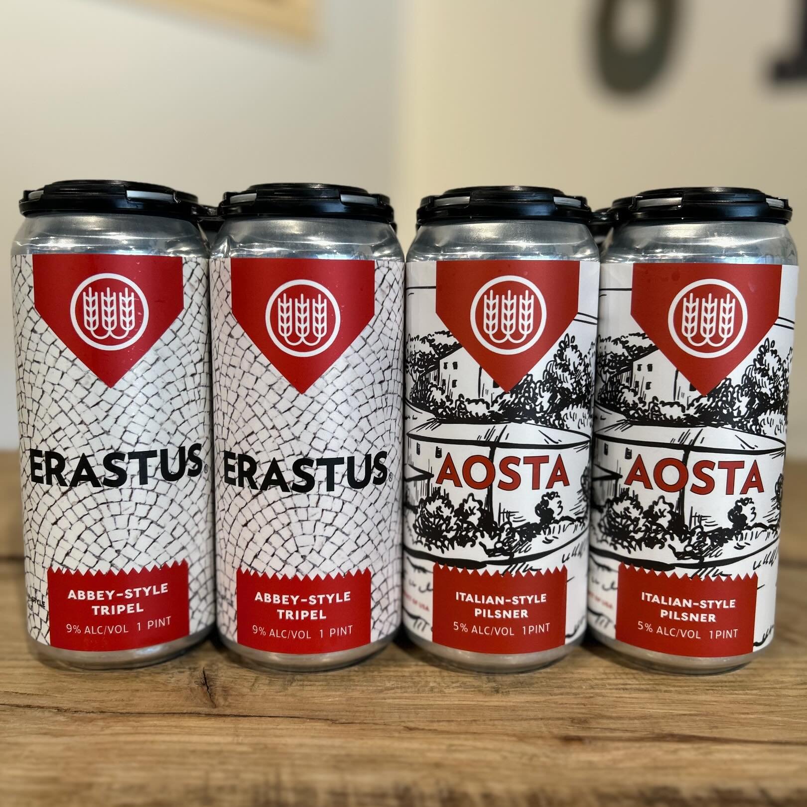 Fresh @schillingbeerco #NowAvailable #SudburyCraftBeer #TheSuds
&mdash;
Erastus, a dry, spicy, and complex Belgian-style ale inspired by Trappists. Aroma and flavor marked by the marriage of peppery spice, citrus, and pear. Noble hops assertively uti