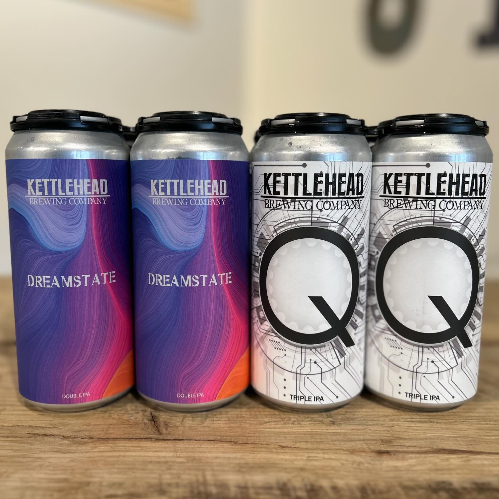 @kettleheadbrewing is back in the shop this week #NowAvailable #SudburyCraftBeer #TheSuds
&mdash;
Dreamstate is an 8% NE DIPA dripping with Mosaic and Rakau hops. Tropical resin saturation in your mouth.
&mdash;
Q is made with a ton of CITRA... makes