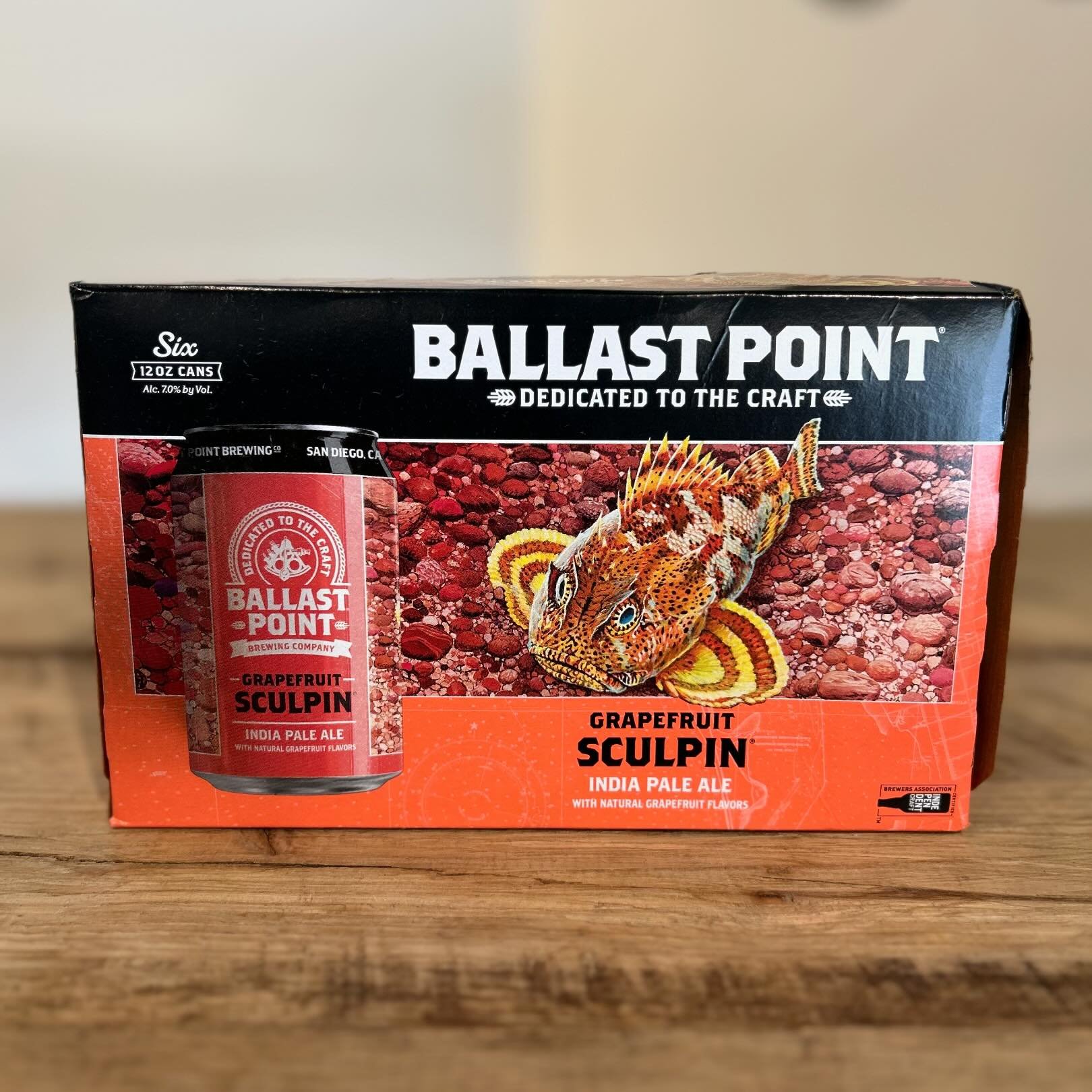 Ya&rsquo;ll have been asking&hellip; @ballastpointbrewing #NowAvailable #SudburyCraftBeer #SudburyMA
&mdash;
Our Grapefruit Sculpin adds a fresh squeeze of tangy bitterness to our signature IPA. Some may say there are few ways to improve Sculpin&rsqu