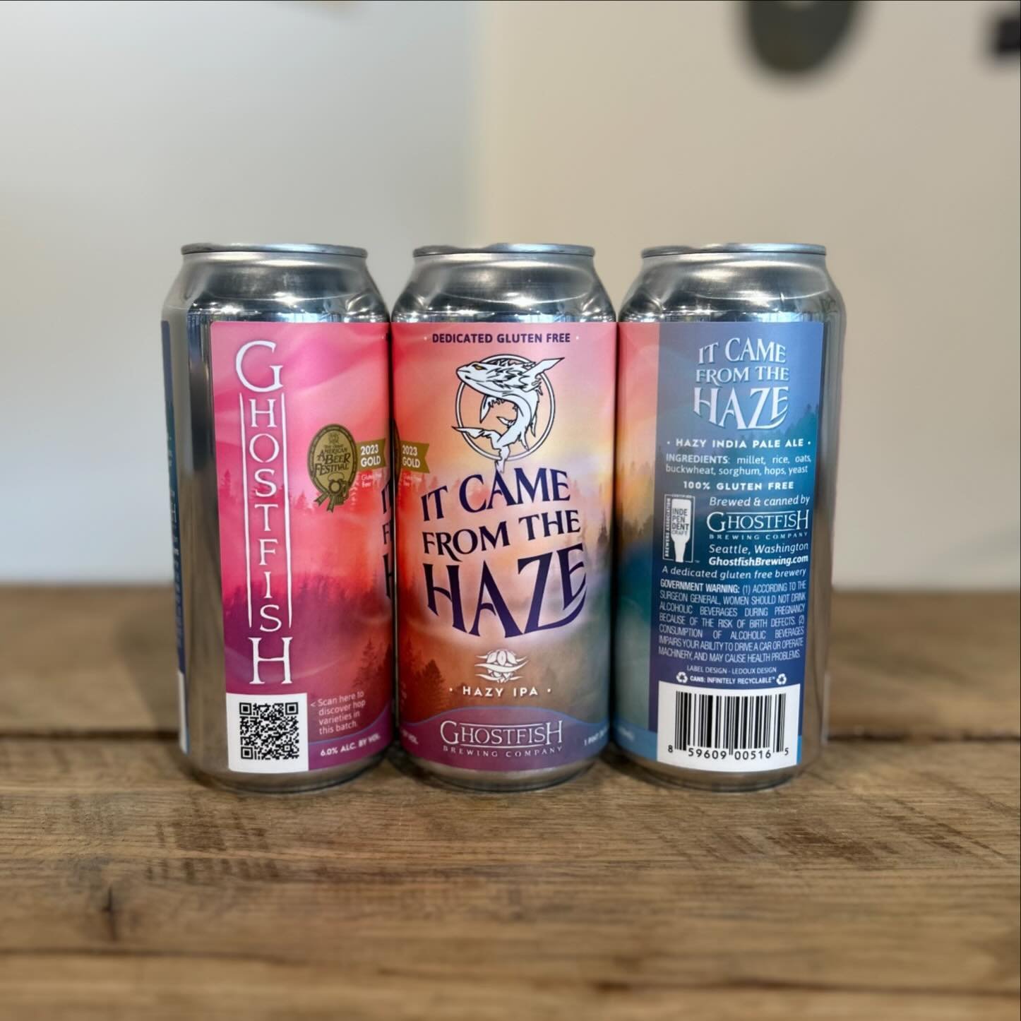 @ghostfishbrewco is back in the shop this week #NowAvailable #SudburyCraftBeer #GlutenFreeBeer
&mdash;
It Came From The Haze

GOLD MEDAL Gluten Free Beer, 2023 Great American Beer Festival

It Came From The Haze is a series of rotating Hazy IPAs, eac