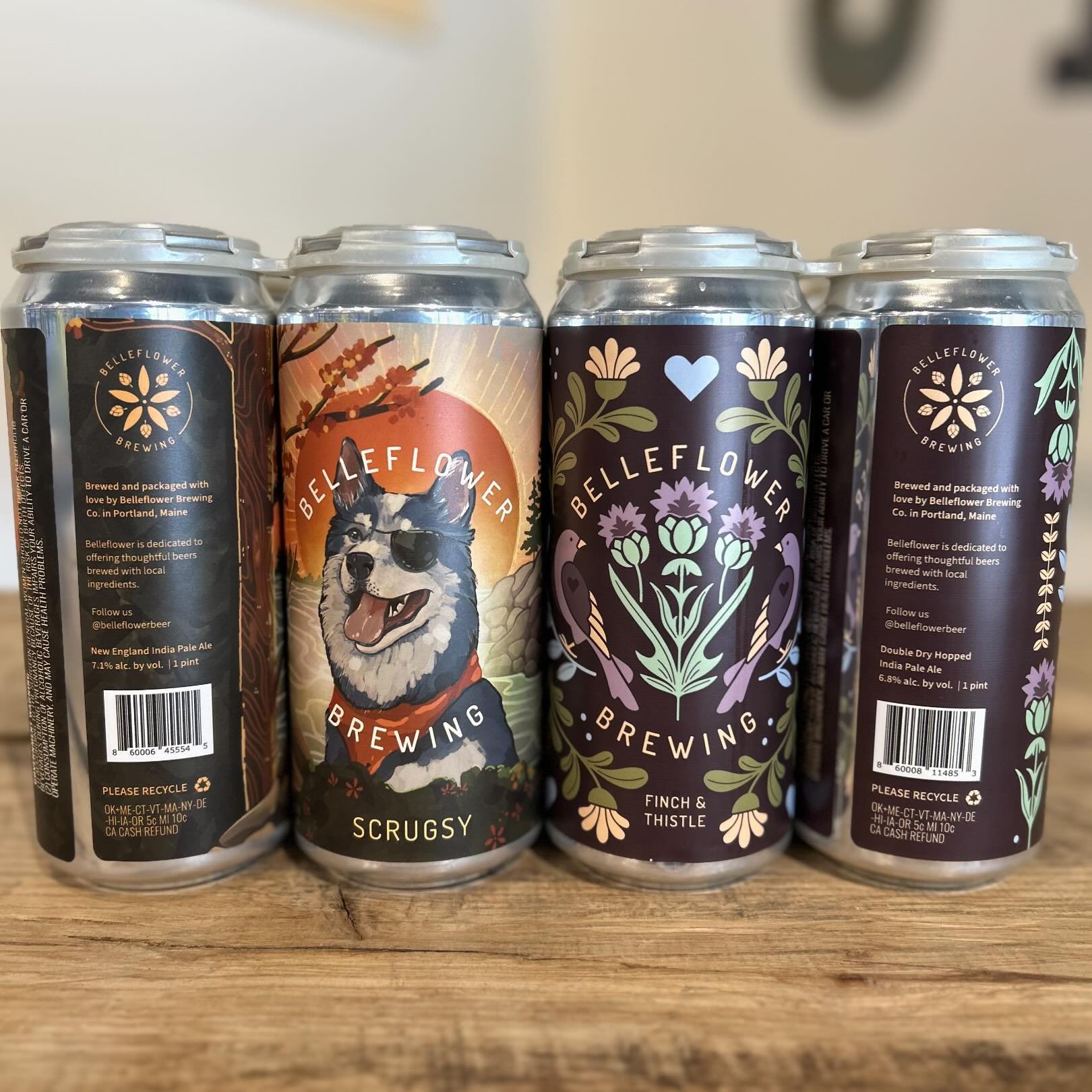 Fresh @belleflowerbeer #NowAvailable #SudburyCraftBeer #SudburyMA
&mdash;
Scrugsy IPA

Scrugsy is such a good doggie. This beer pops with pineapple and cotton candy on the nose, evoking feelings of those sweaty/sticky nights of pre-pandemic carnivals