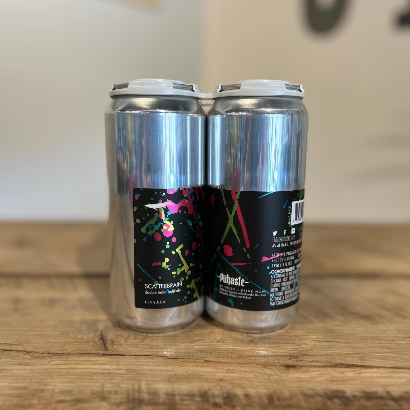 New from @finbackbrewery #NowAvailable #SudburyCraftBeer #FollowTheWhale
&mdash;
Lights are on but are we home?

We Cooked up a Scatterbrain with the guys at @puhastebeer last time we made our way out to Europe. This double IPA is dry hopped with Sub