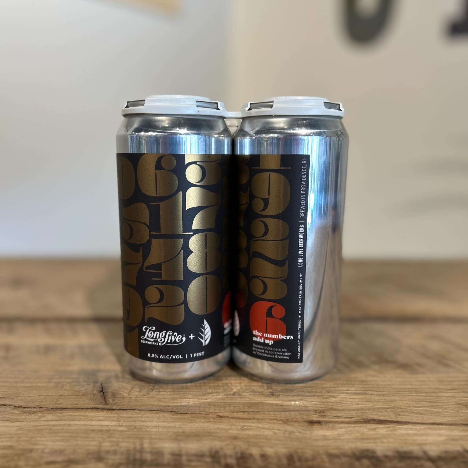 New, to us, from @longlivebeerworks #NowAvailable #SudburyCraftBeer #DrinkLocal
&mdash;
The Numbers Add Up
We&rsquo;ve brought back one of our favorite collaborations w/ @deciduousbeer for a treat!

This double IPA highlights a blend of hops, includi