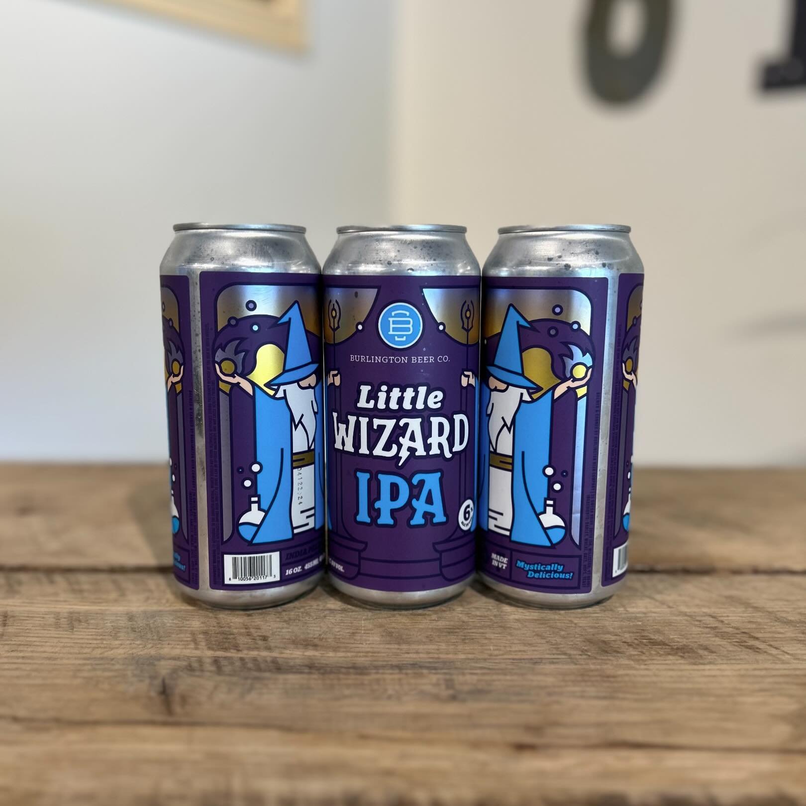 New from @burlingtonbeer #NowAvailable #SudburyCraftBeer #SudburyMA
&mdash;
Introducing Little Wizard&trade;, our Mystically Delicious!&trade; new IPA that distills the magic of our acclaimed Double IPA &lsquo;It&rsquo;s Complicated Being a Wizard&rs