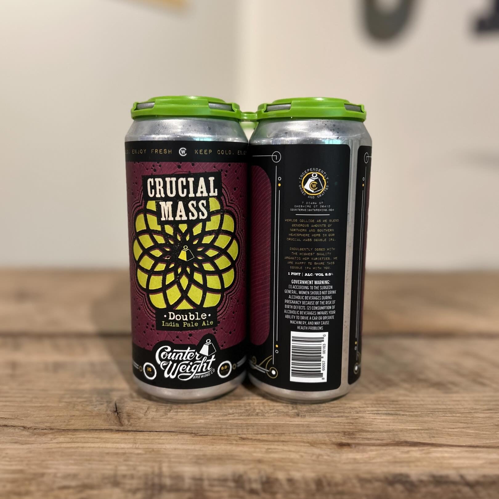Introducing @counterweightbrewingco to the shop this week #NowAvailable #SudburyCraftBeer #SudburyMA
&mdash;
Crucial Mass // DIPA // 8% ABV

Crucial Mass is an America DIPA brewed with a blend of American and Southern hemisphere hop varieties that co