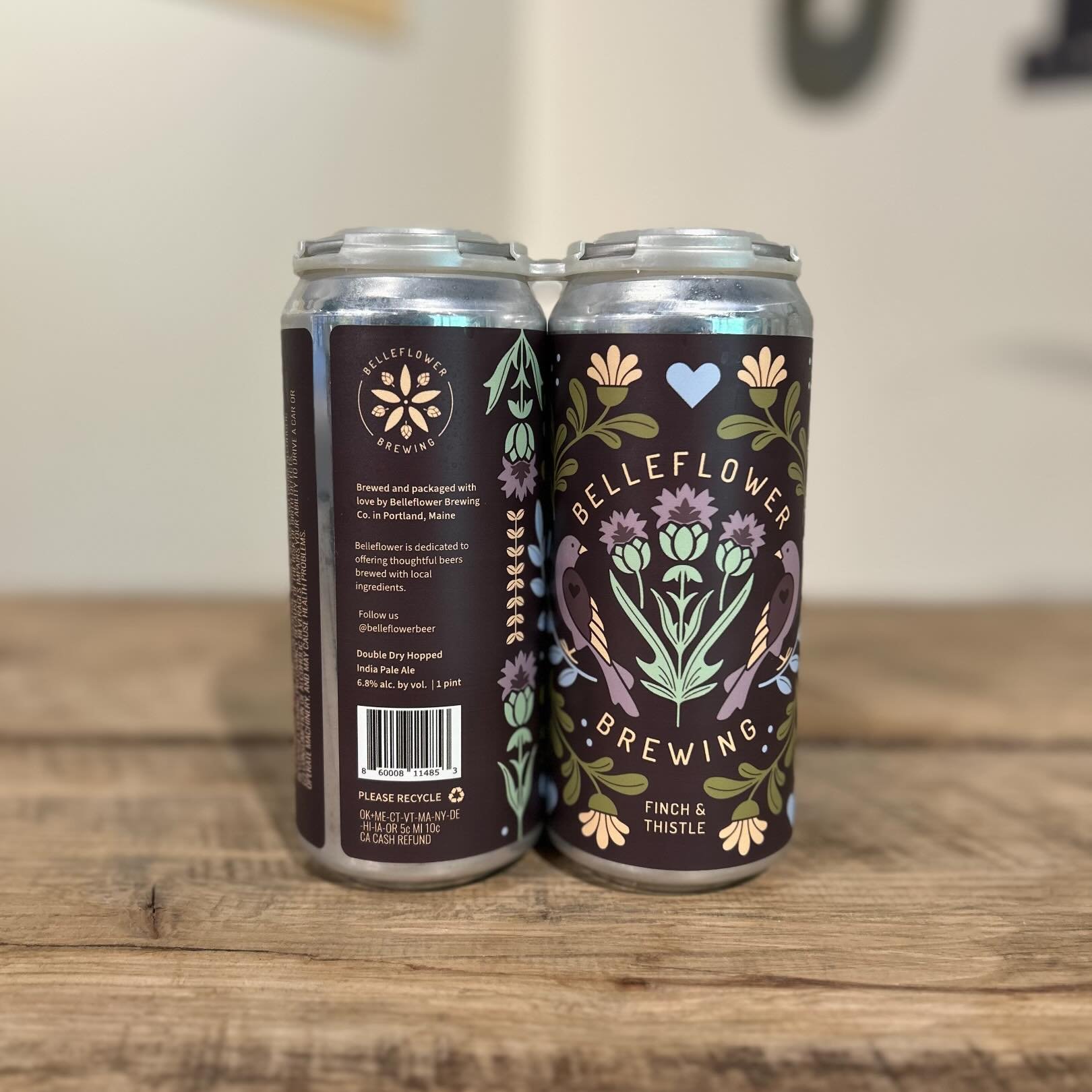 Fresh @belleflowerbeer #NowAvailable #SudburyCraftBeer #TheSuds
&mdash;
DDH Finch &amp; Thistle IPA

Dosed with double the amount of Citra as our standard Finch and Thistle, this DDH version presents with a saturated hop aroma of orange sherbet, peac