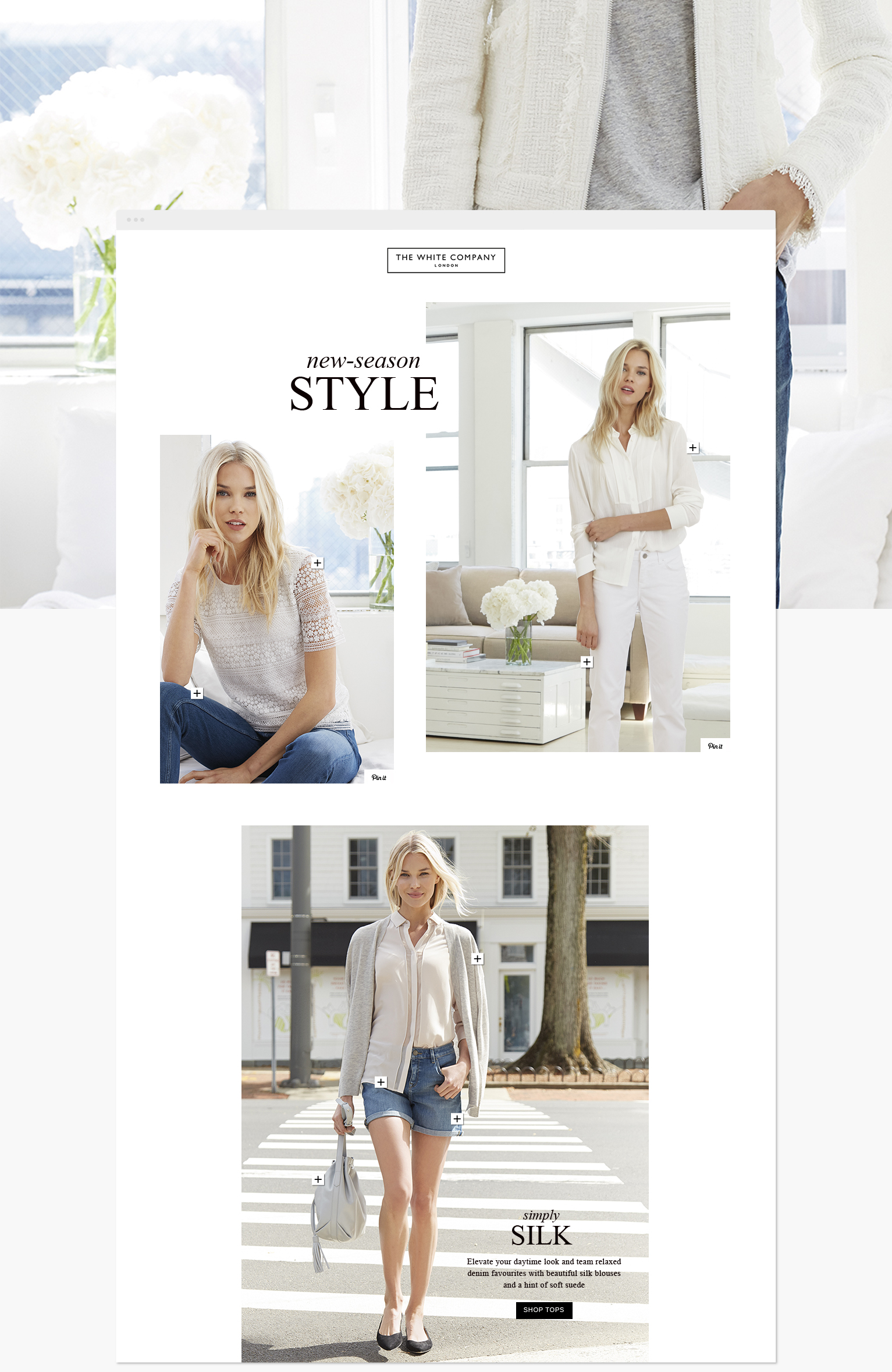New-season Style is an elegant and interactive destination to get inspired with the brand new Spring 16 collection and classic staples.