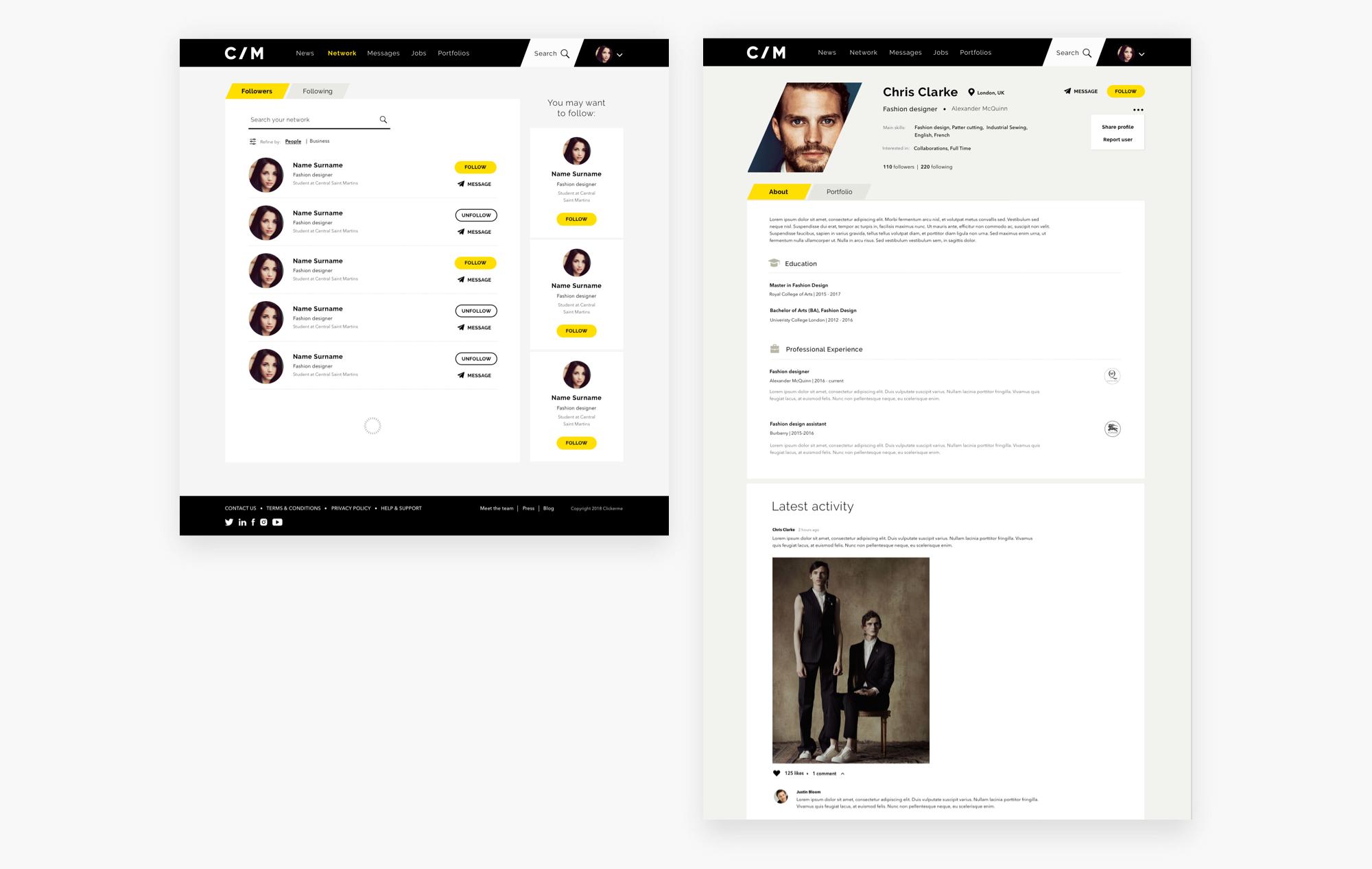 This collaboration came to an end and the internal team took over the task of developing and iterating the product. Check the beta version available at clickerme.com