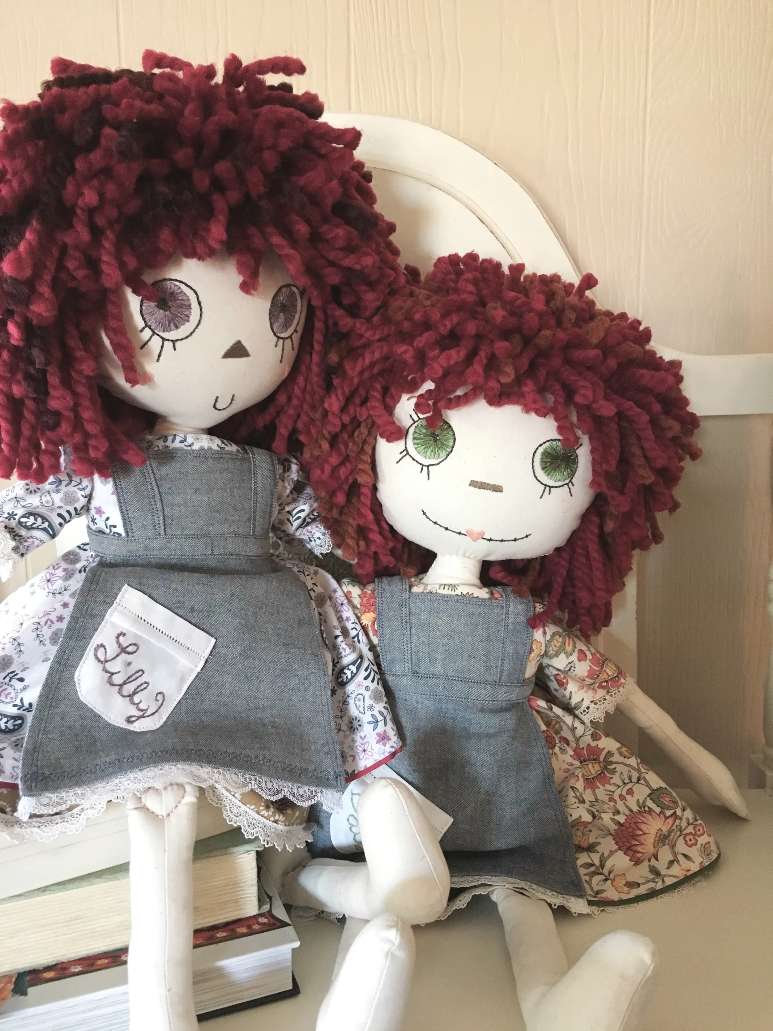 a custom order gift for two special little girls; entirely handmade, 100% unique