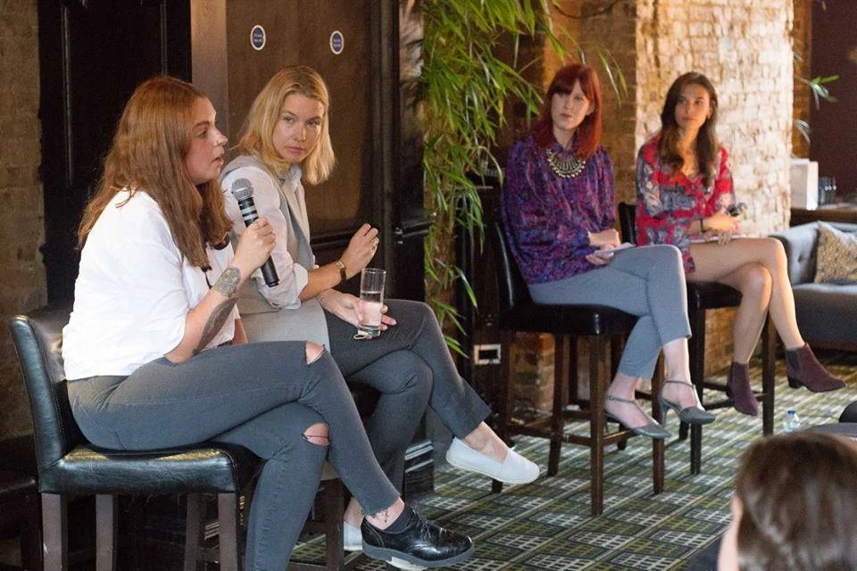 From left-right: Laura Watts, Amy Williams, Olivia Pinnock and Rosie Nelson. Image courtesy of Jordan Wharf-Young 