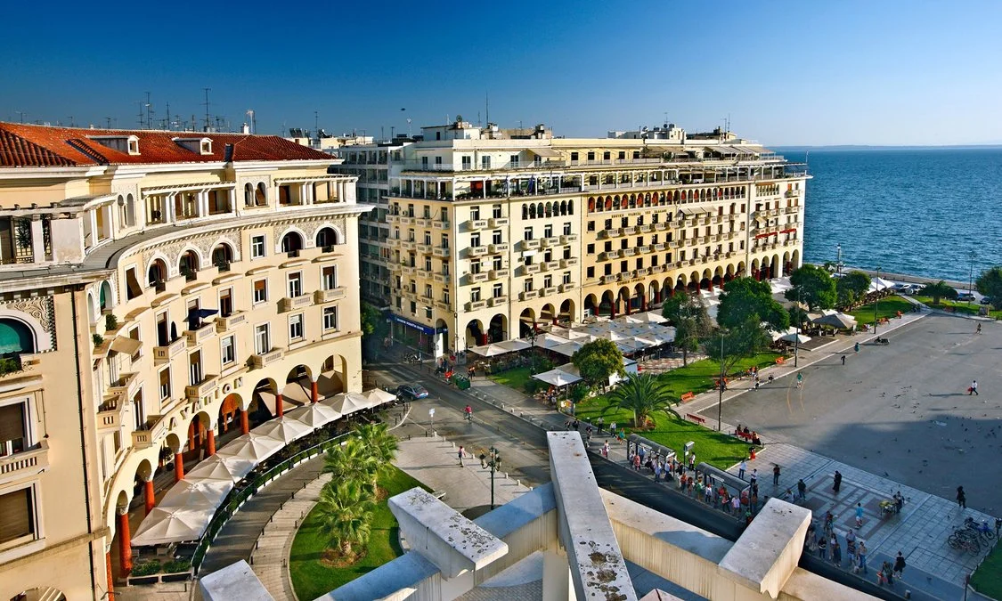 Aristotelous Square Aristotelous Square is the main city square of Thessaloniki, Greece and is located on Nikis avenue, in the city center. It was designed by French architect Ernest Hébrard in 1918, but most of the square was built in the 1950s