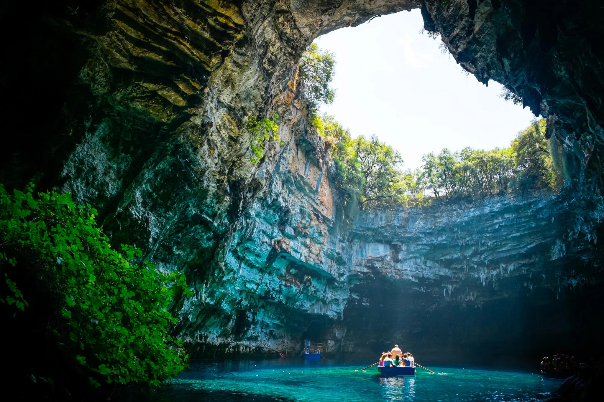 The Magnificent Lake In Melissani Cave A Unique Geological Phenomenon